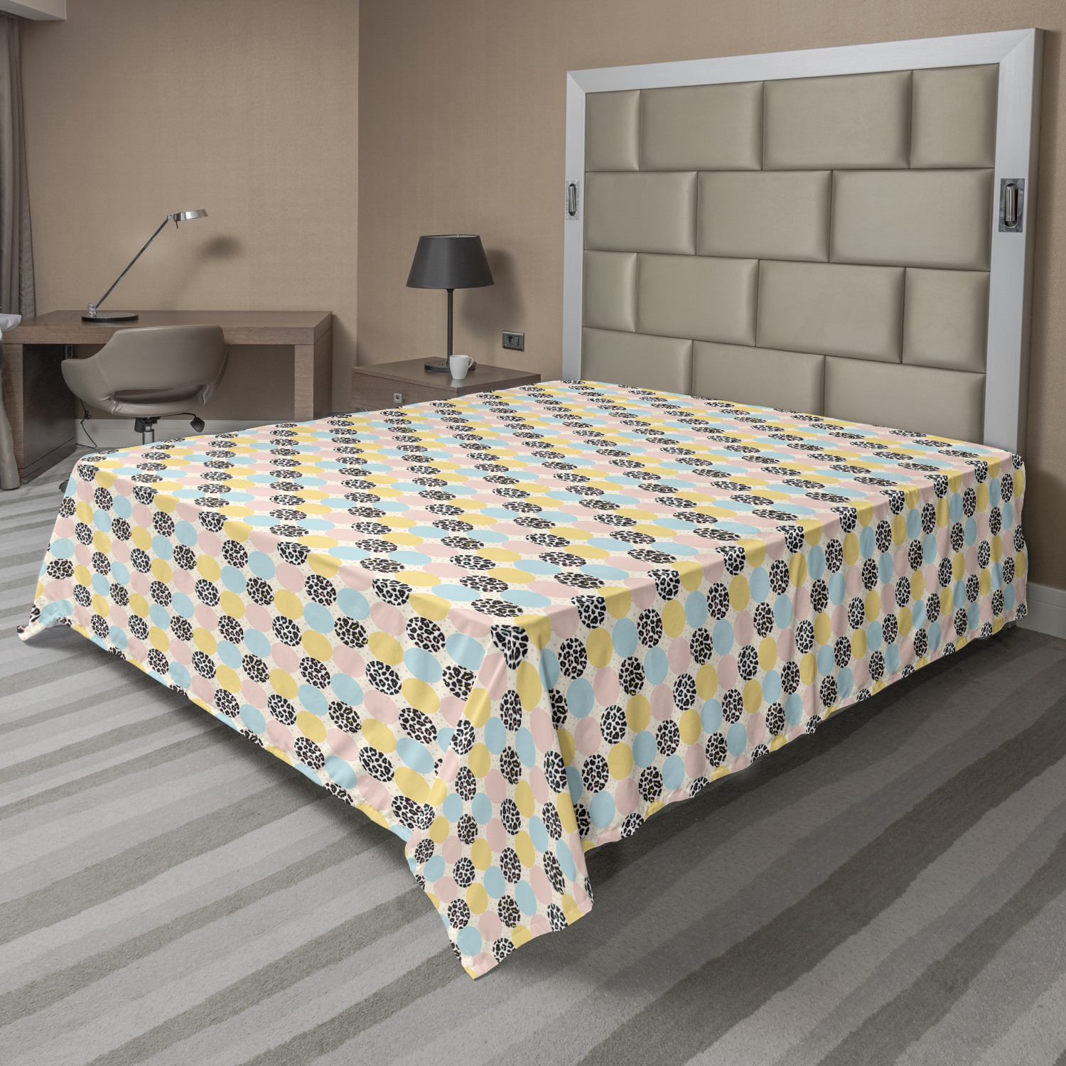 Ambesonne Pastel Tone Flat Sheet Top Sheet Decorative Bedding 6 Sizes - Picture 25 of 33