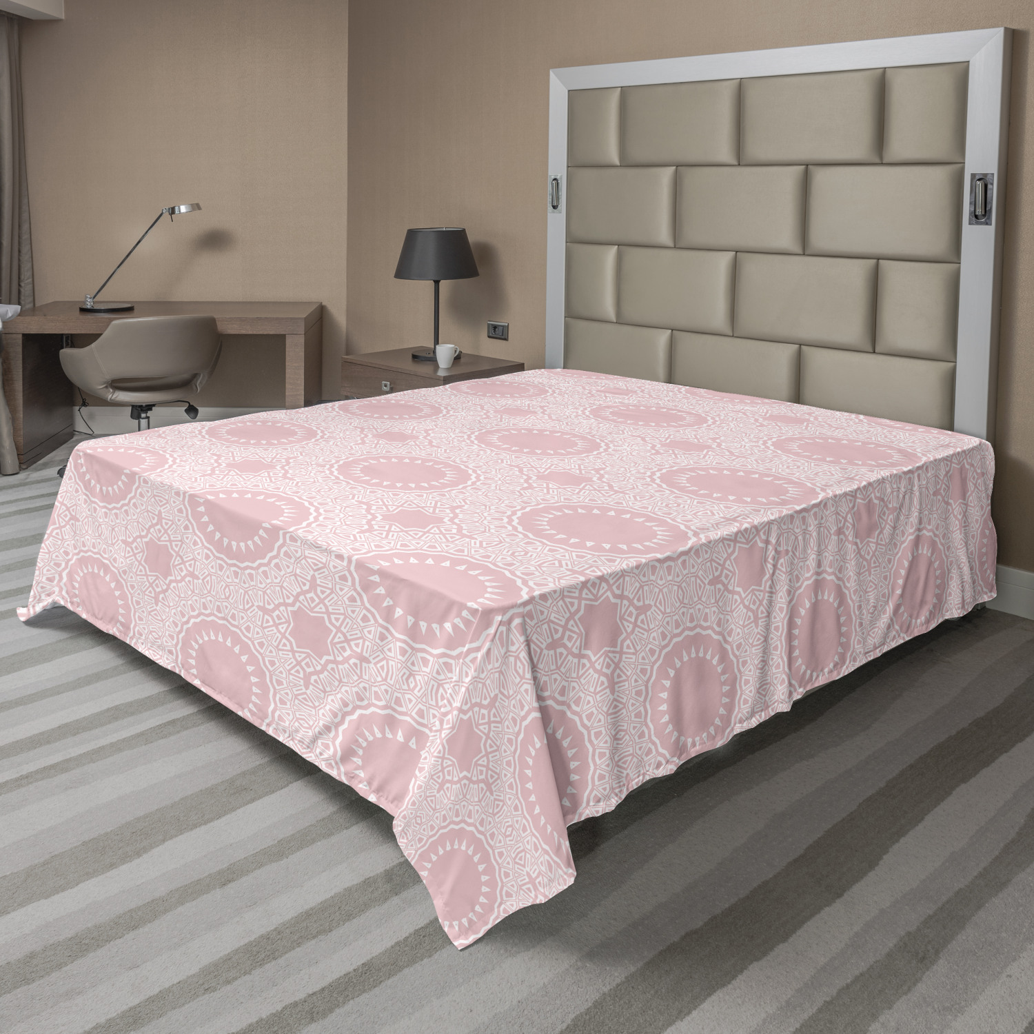 Ambesonne Pastel Tone Flat Sheet Top Sheet Decorative Bedding 6 Sizes - Picture 33 of 33