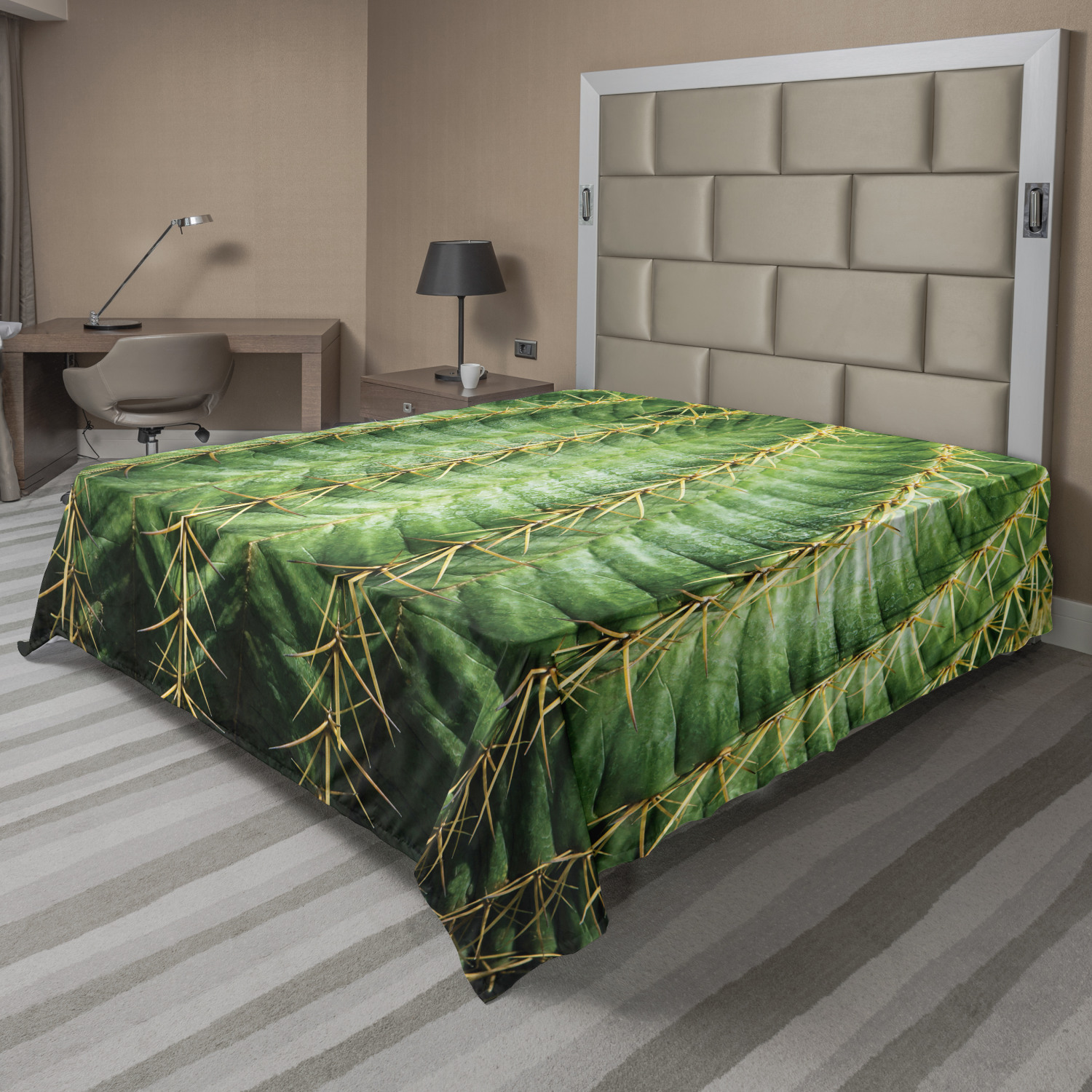 Ambesonne Cactus Flat Sheet Top Sheet Decorative Bedding 6 Sizes - Picture 16 of 42
