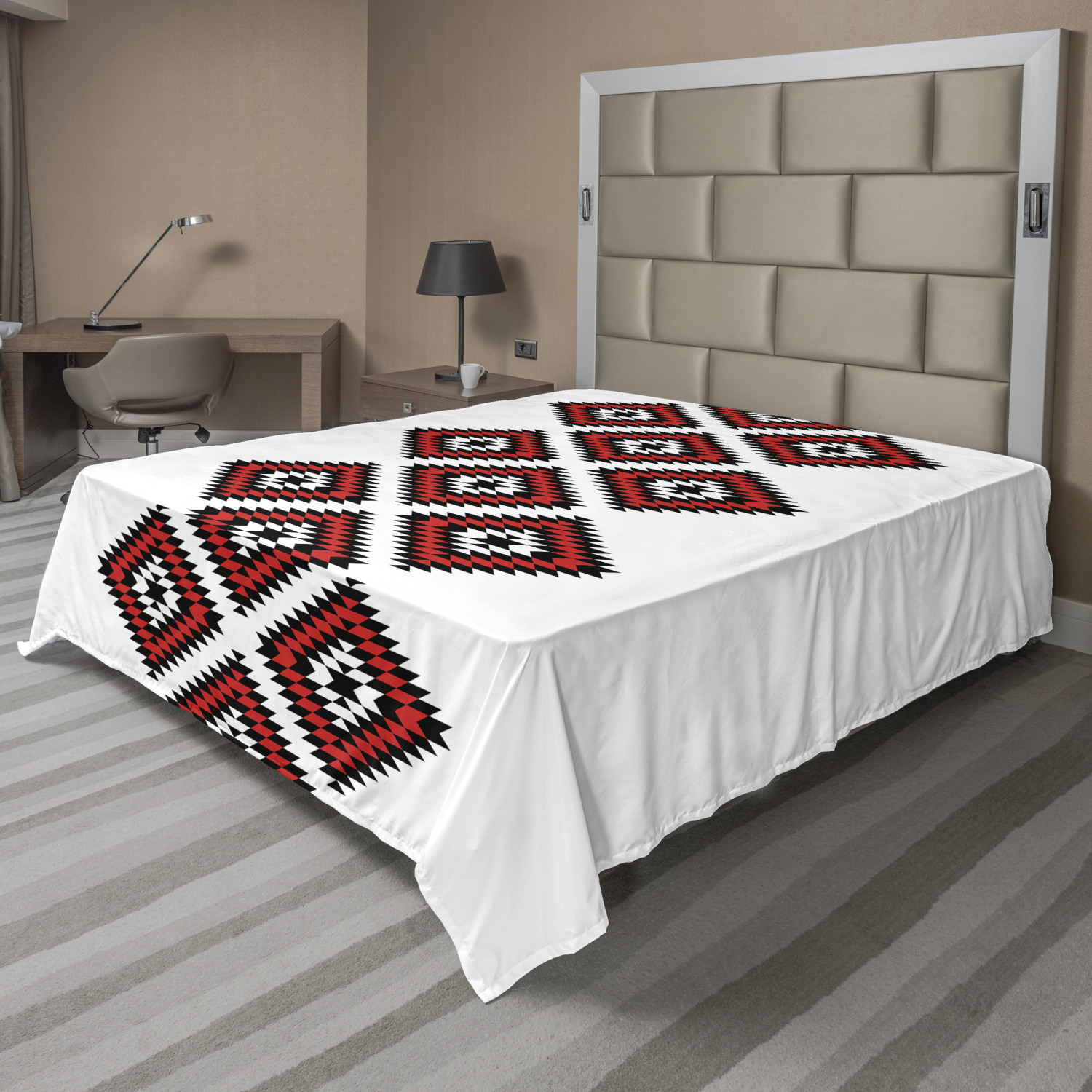 Ambesonne Tribal Design Flat Sheet Top Sheet Decorative Bedding 6 Sizes - Picture 42 of 42