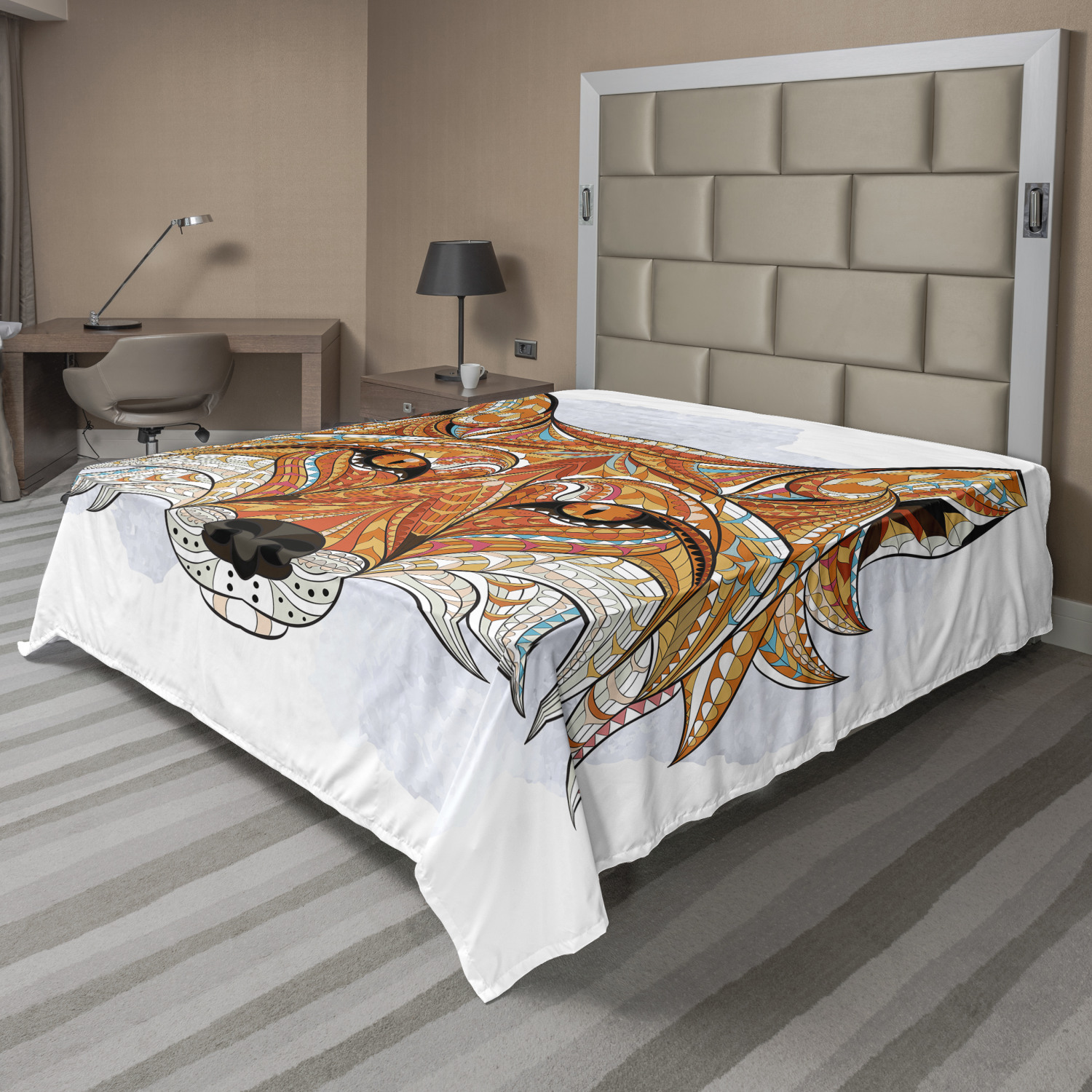 Ambesonne Tribal Design Flat Sheet Top Sheet Decorative Bedding 6 Sizes - Picture 24 of 42
