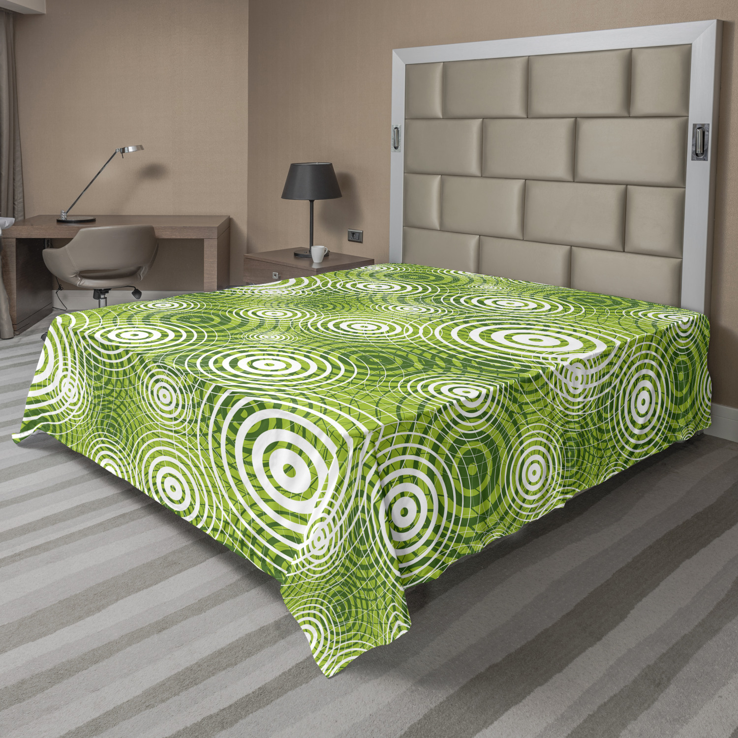 Ambesonne Abstract Graphic Flat Sheet Top Sheet Decorative Bedding 6 Sizes 