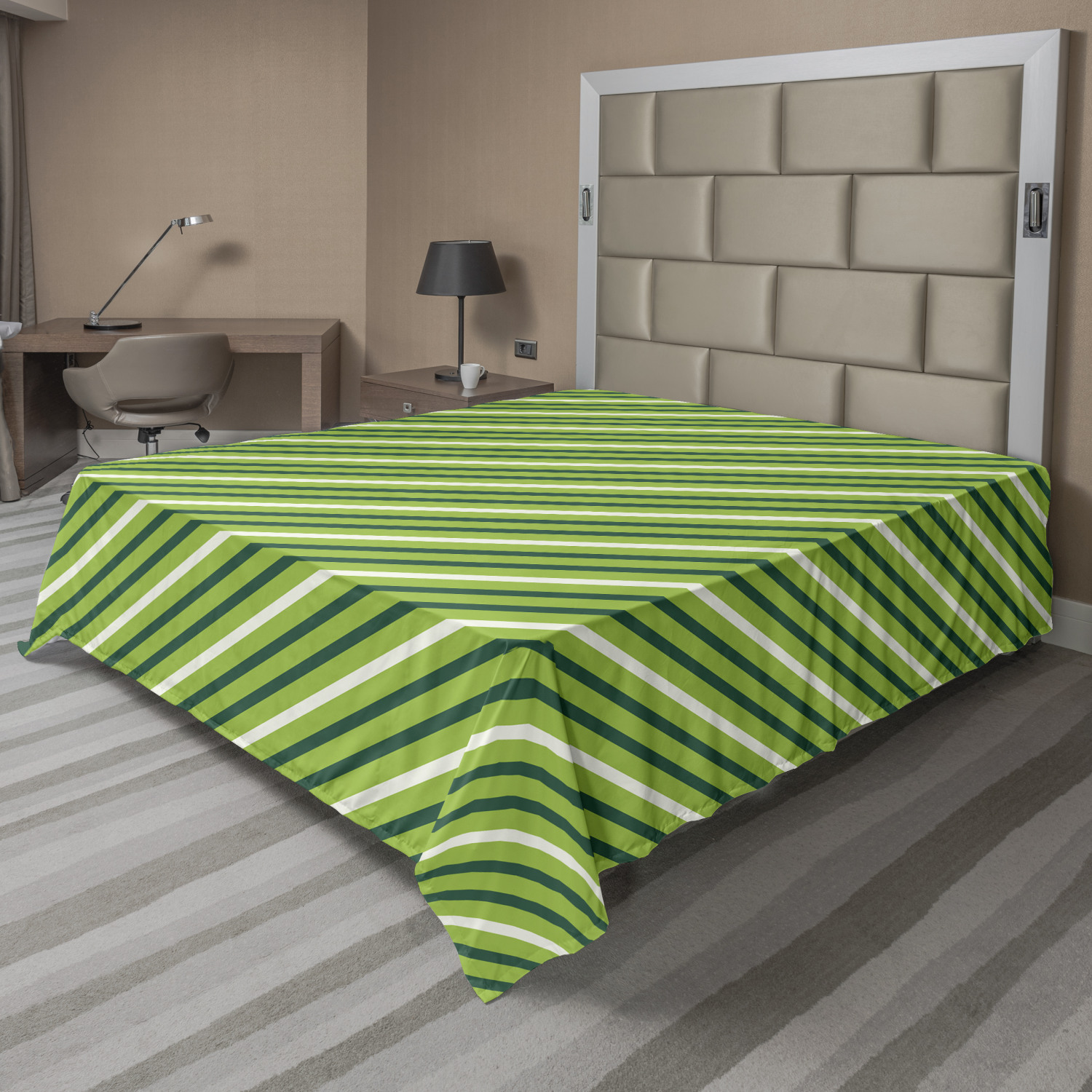 Ambesonne Geometric Line Flat Sheet Top Sheet Decorative Bedding 6 Sizes - Picture 24 of 42