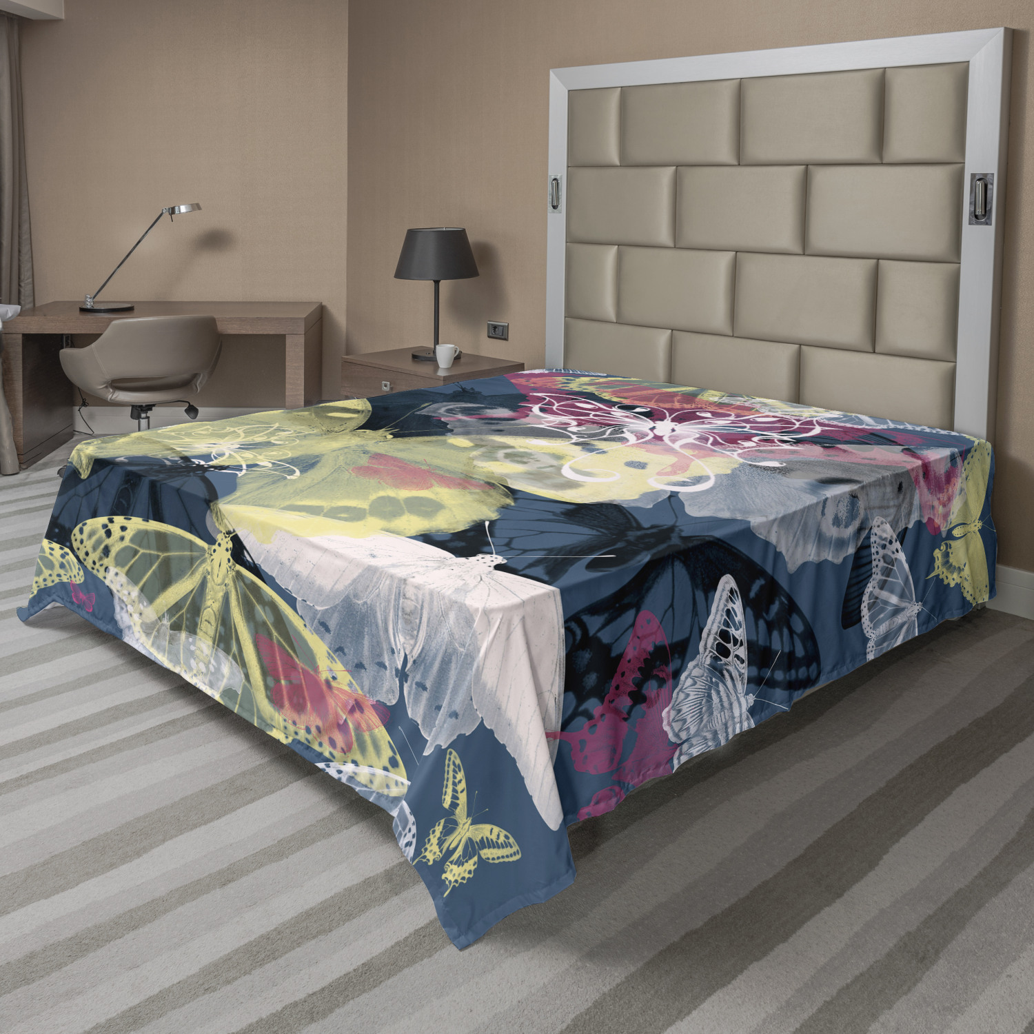 Ambesonne Funky Abstract Flat Sheet Top Sheet Decorative Bedding 6 Sizes - Picture 34 of 42