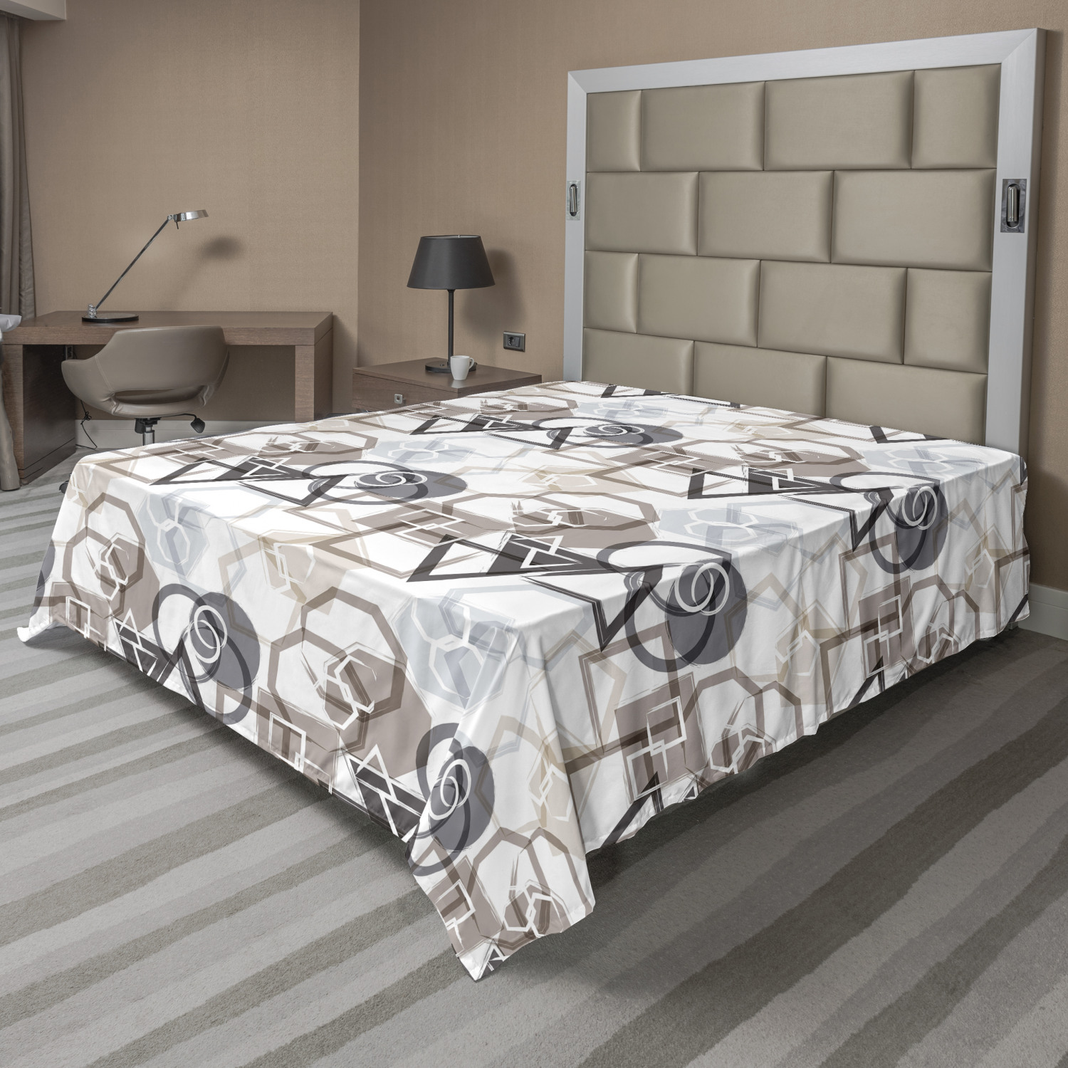 Ambesonne Funky Abstract Flat Sheet Top Sheet Decorative Bedding 6 Sizes - Picture 38 of 42