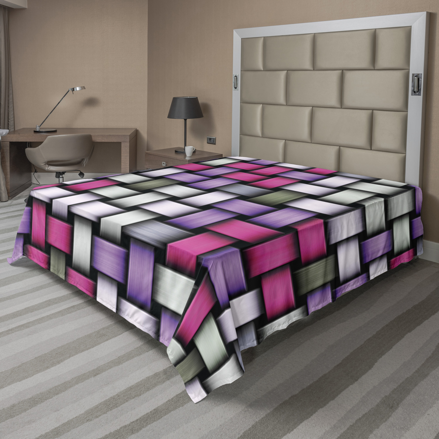 Ambesonne Funky Abstract Flat Sheet Top Sheet Decorative Bedding 6 Sizes - Picture 23 of 42