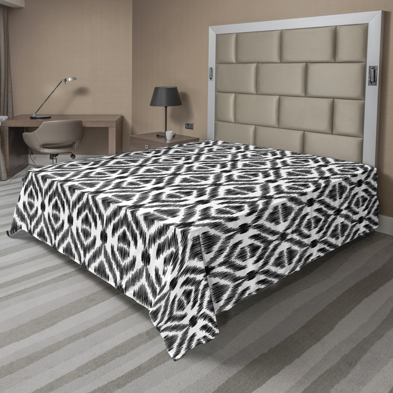 Ambesonne Tribal Pattern Flat Sheet Top Sheet Decorative Bedding 6 Sizes - Picture 32 of 41