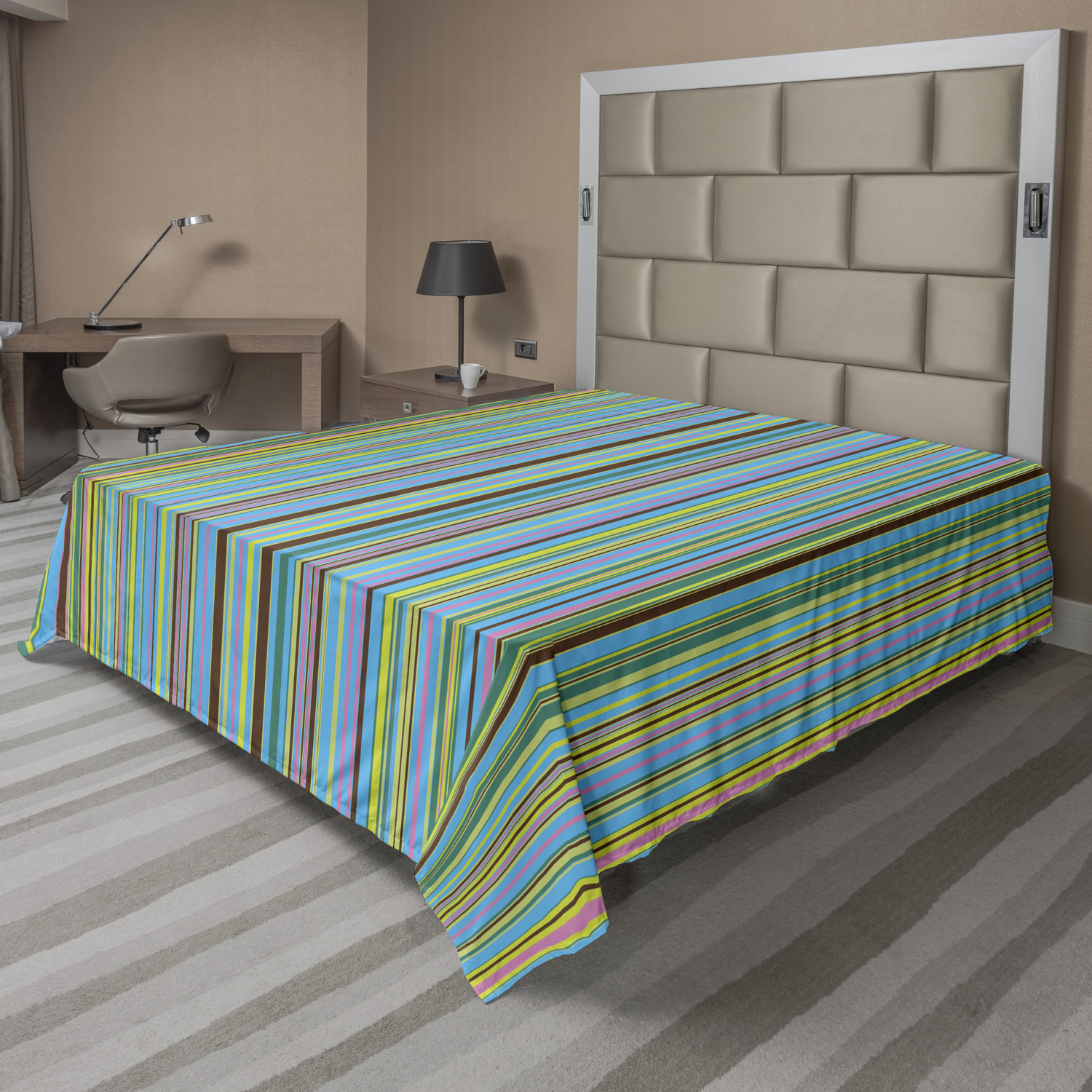 Ambesonne Abstract Concept Flat Sheet Top Sheet Decorative Bedding 6 Sizes - Picture 31 of 42