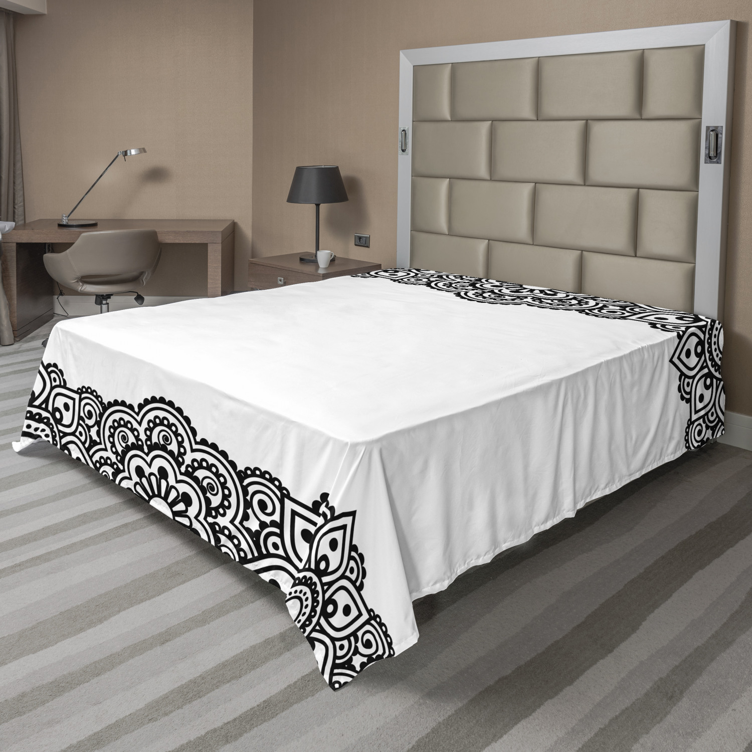 Ambesonne Abstract Concept Flat Sheet Top Sheet Decorative Bedding 6 Sizes - Picture 17 of 42
