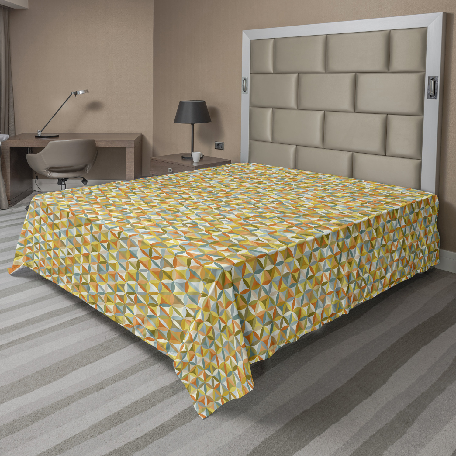 Ambesonne Abstract Concept Flat Sheet Top Sheet Decorative Bedding 6 Sizes - Picture 16 of 42