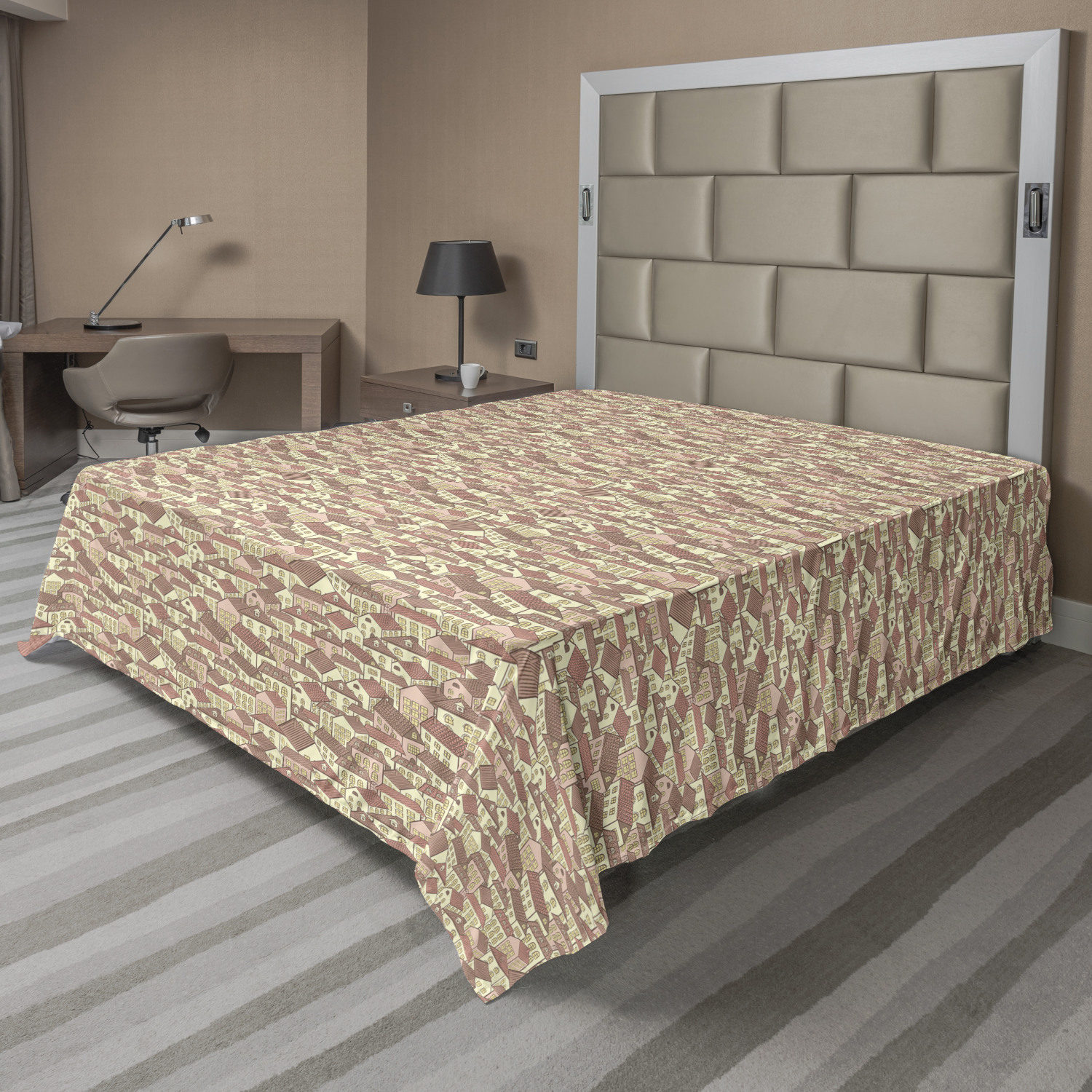 Ambesonne Abstract Concept Flat Sheet Top Sheet Decorative Bedding 6 Sizes - Picture 36 of 42