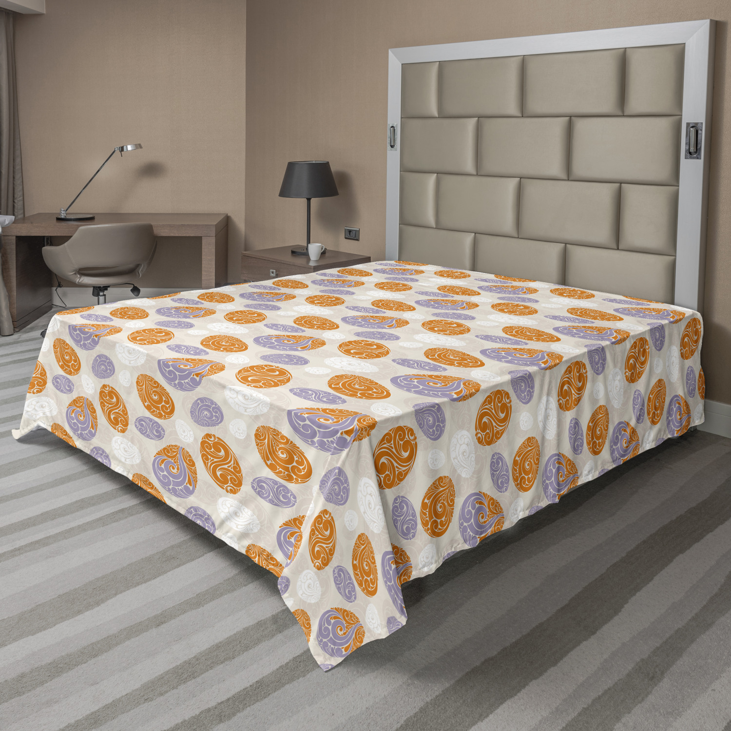 Ambesonne Abstract Concept Flat Sheet Top Sheet Decorative Bedding 6 Sizes - Picture 27 of 42