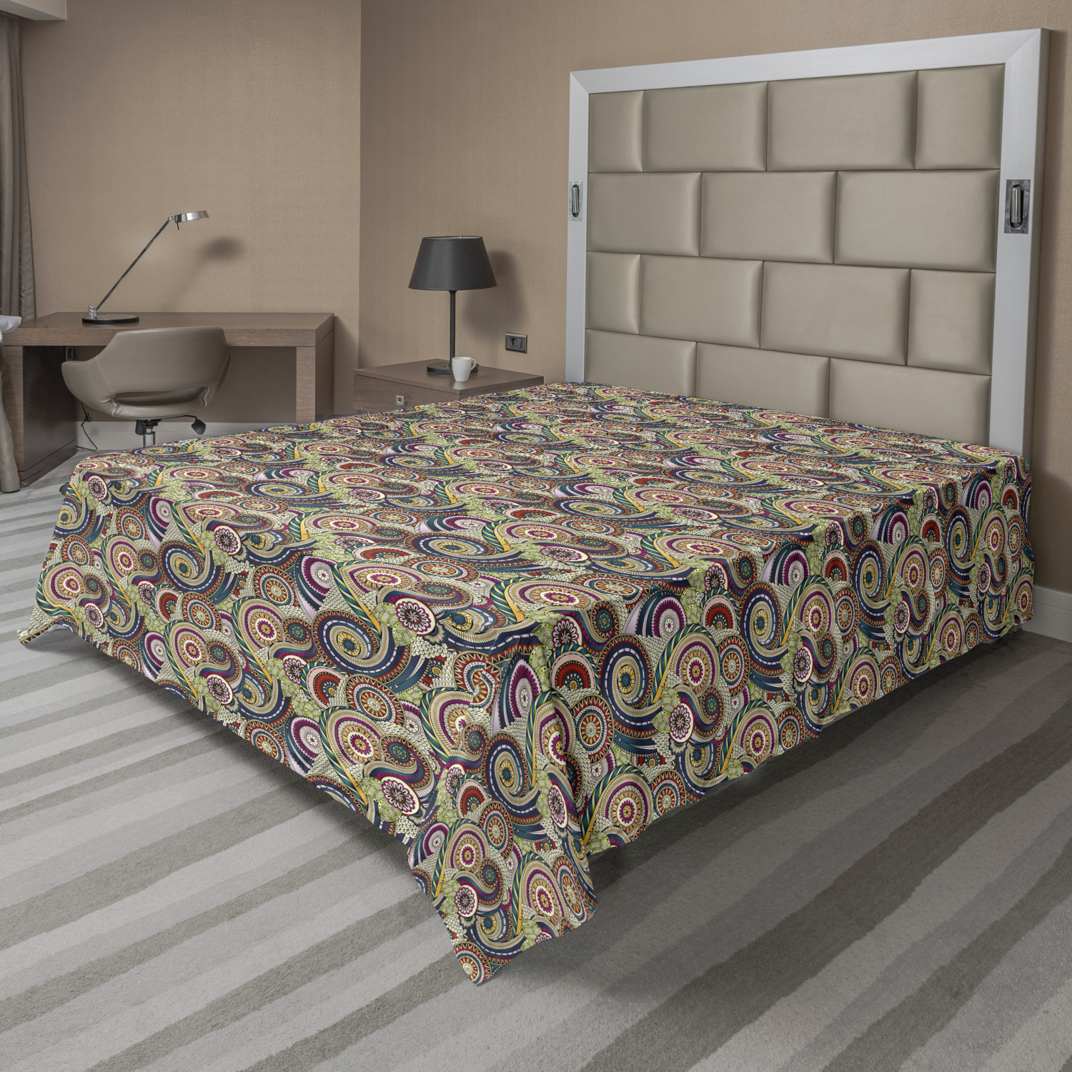 Ambesonne Abstract Concept Flat Sheet Top Sheet Decorative Bedding 6 Sizes - Picture 11 of 42