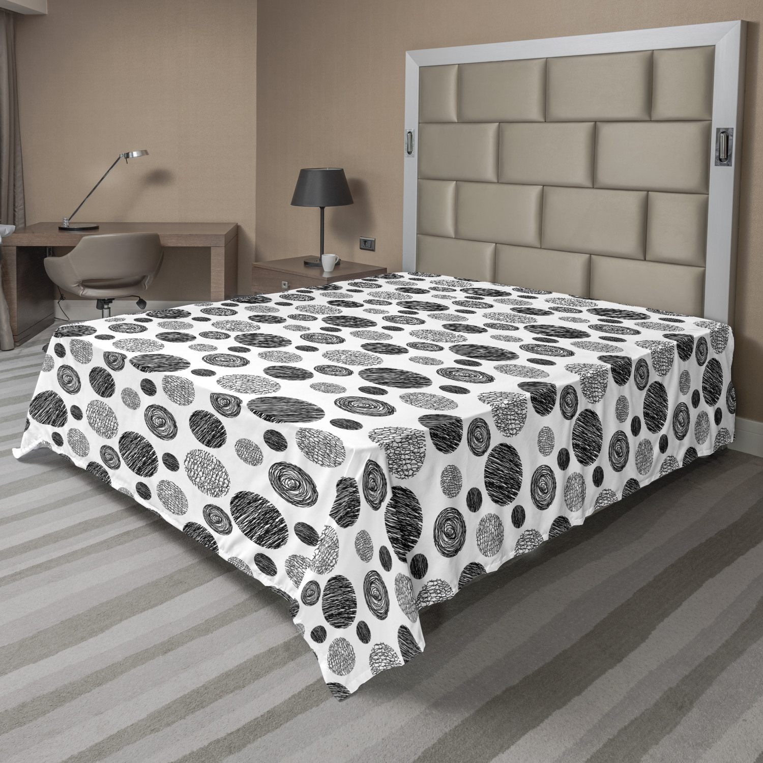 Ambesonne Abstract Concept Flat Sheet Top Sheet Decorative Bedding 6 Sizes - Picture 7 of 42