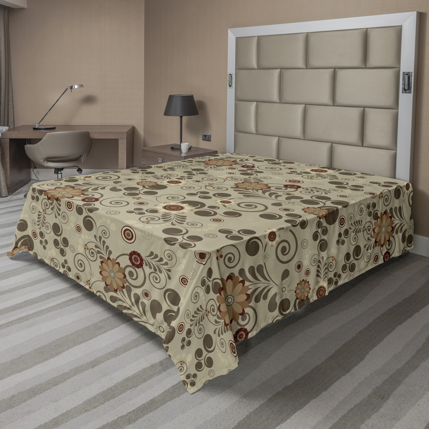 Ambesonne Grunge Art Flat Sheet Top Sheet Decorative Bedding 6 Sizes - Picture 40 of 42