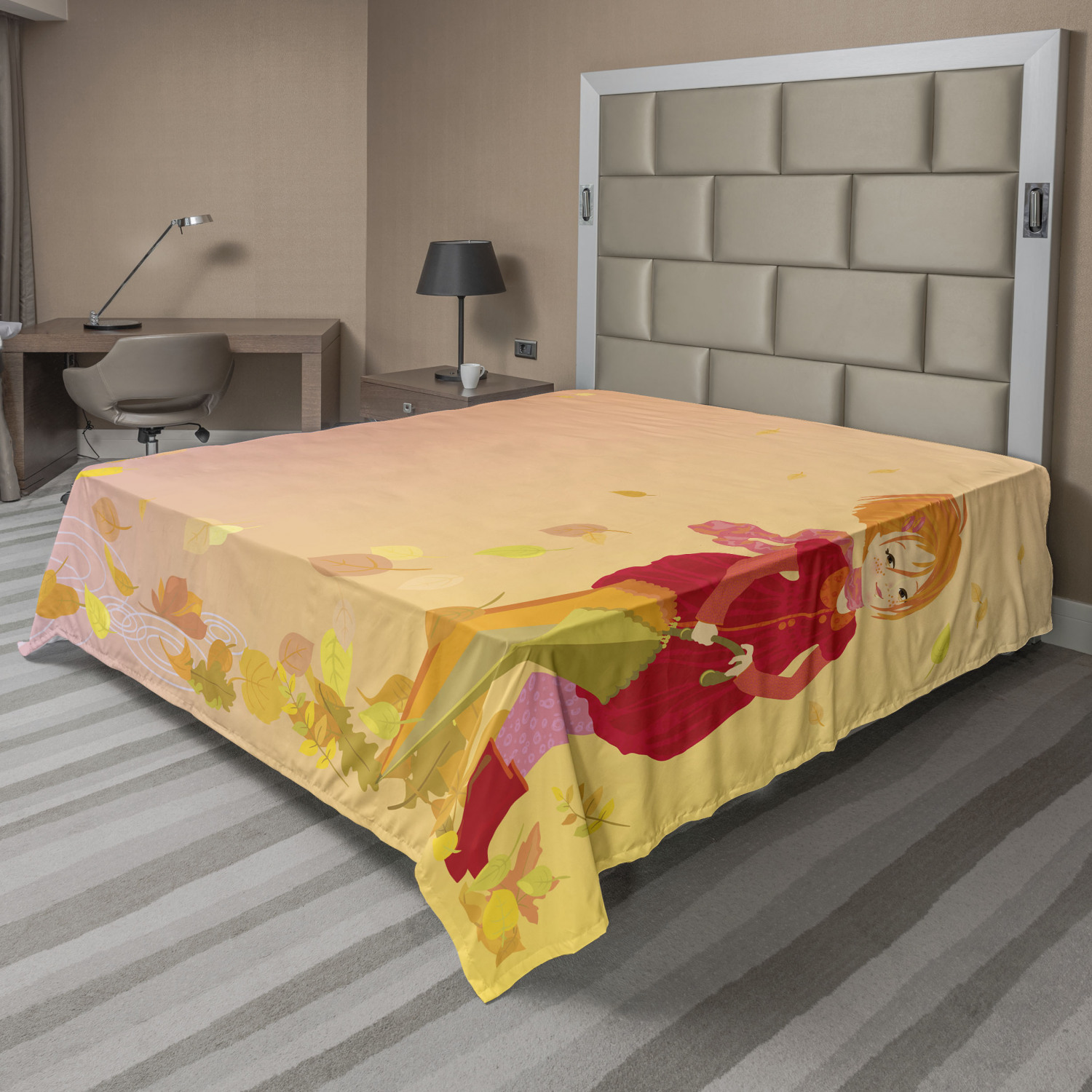 Ambesonne Anime Flat Sheet Top Sheet Decorative Bedding 6 Sizes - Picture 37 of 42