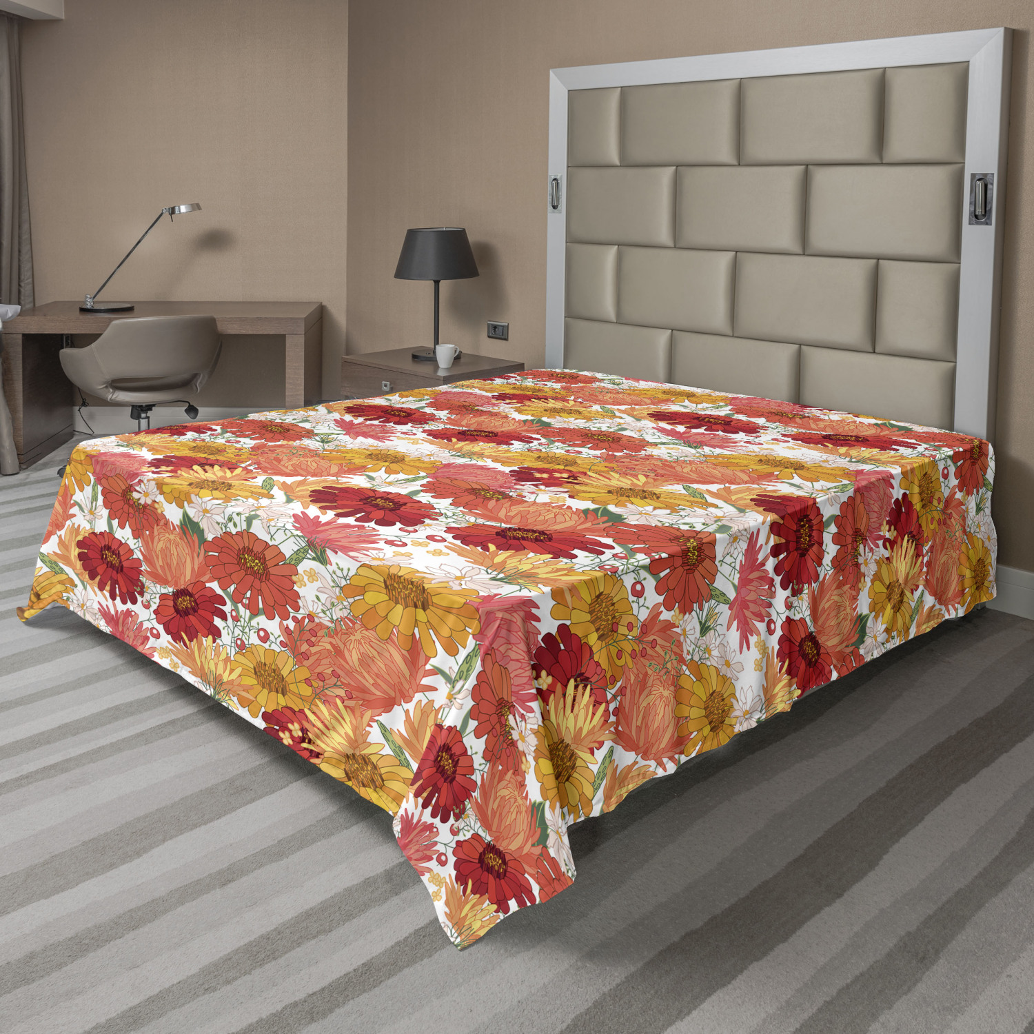 Details about   Ambesonne Aster Flat Sheet Top Sheet Decorative Bedding 6 Sizes 