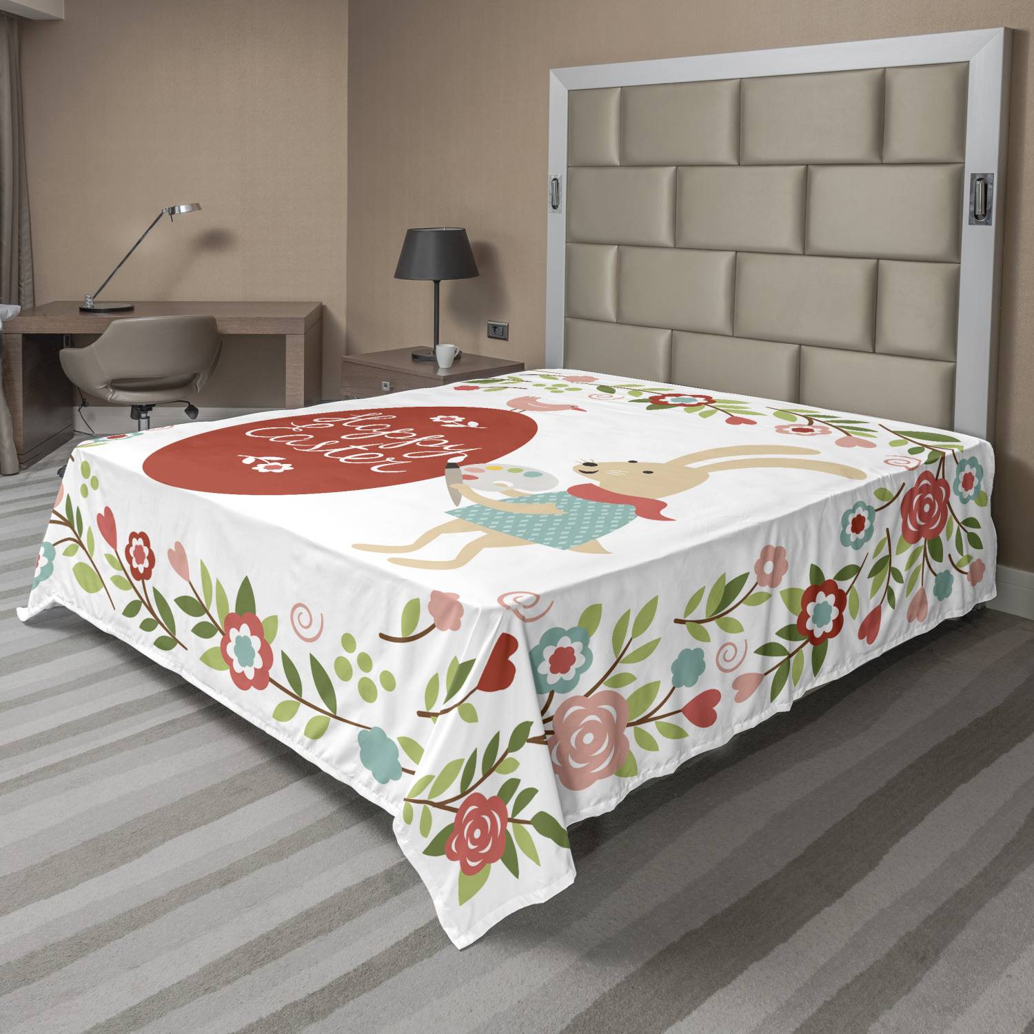 Details about   Ambesonne Easter Theme Flat Sheet Top Sheet Decorative Bedding 6 Sizes 