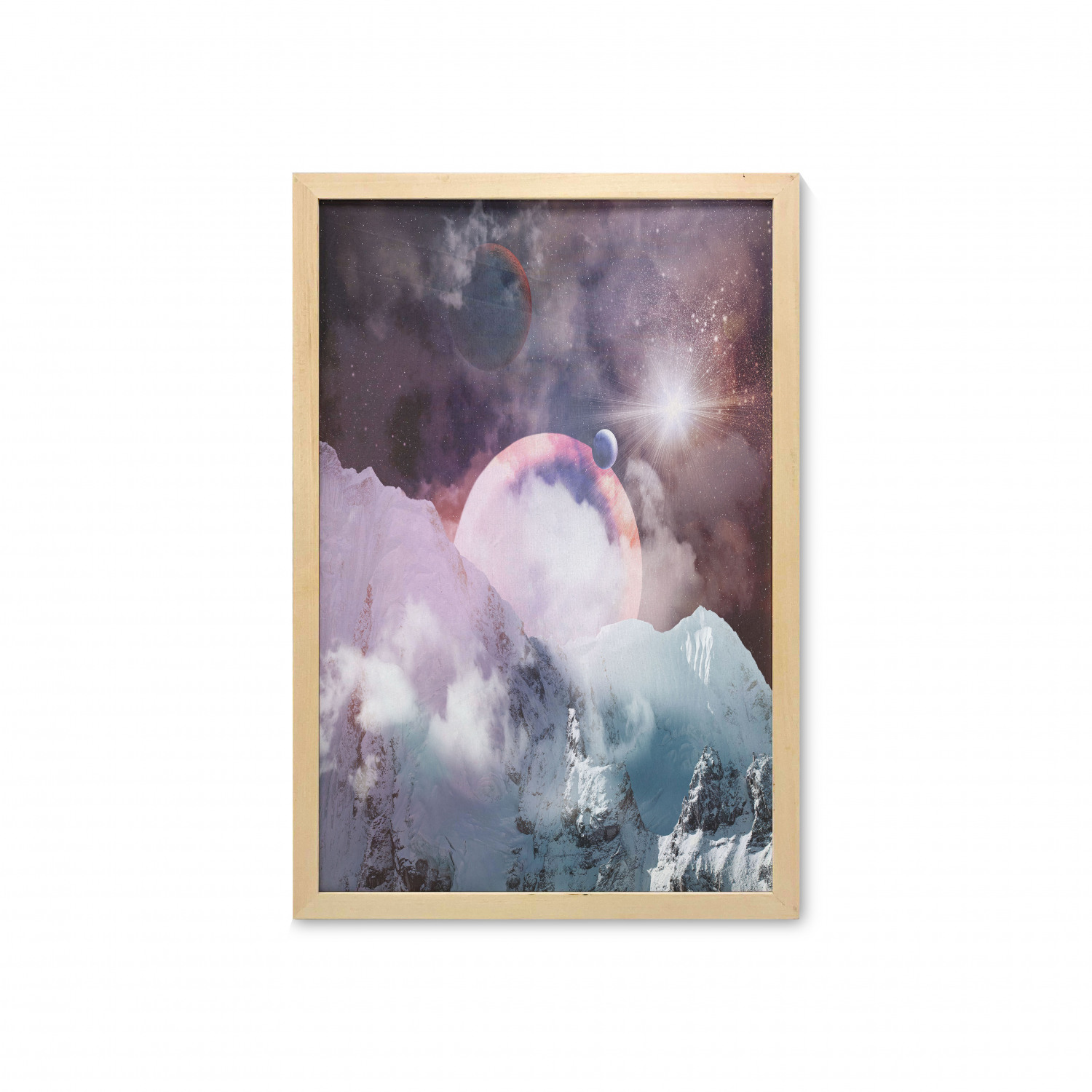 Ambesonne Space Wall Art with Frame for Bathrooms Living Room Dorms - Picture 74 of 115