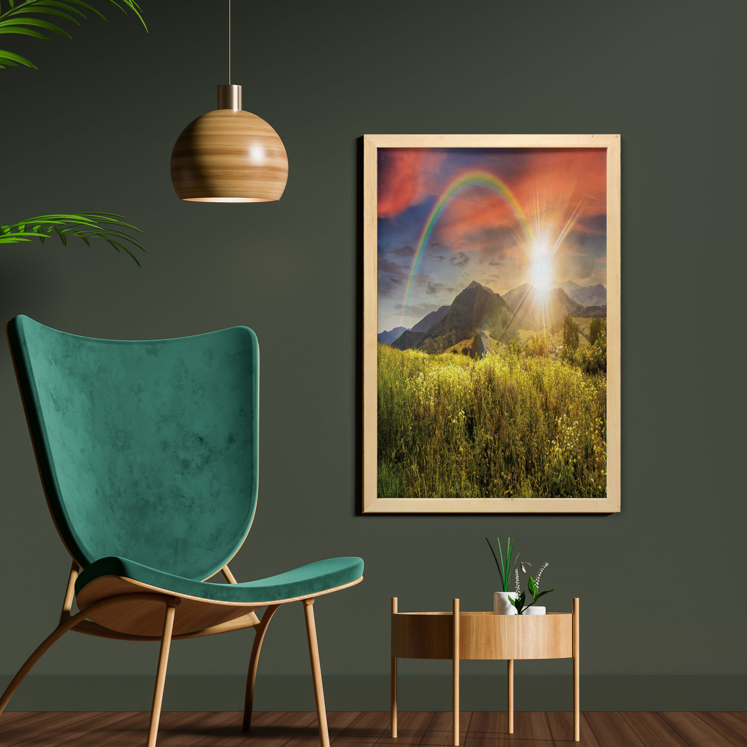 Ambesonne Nature Wall Art with Frame for Bathrooms Living Room Dorms - Picture 95 of 117