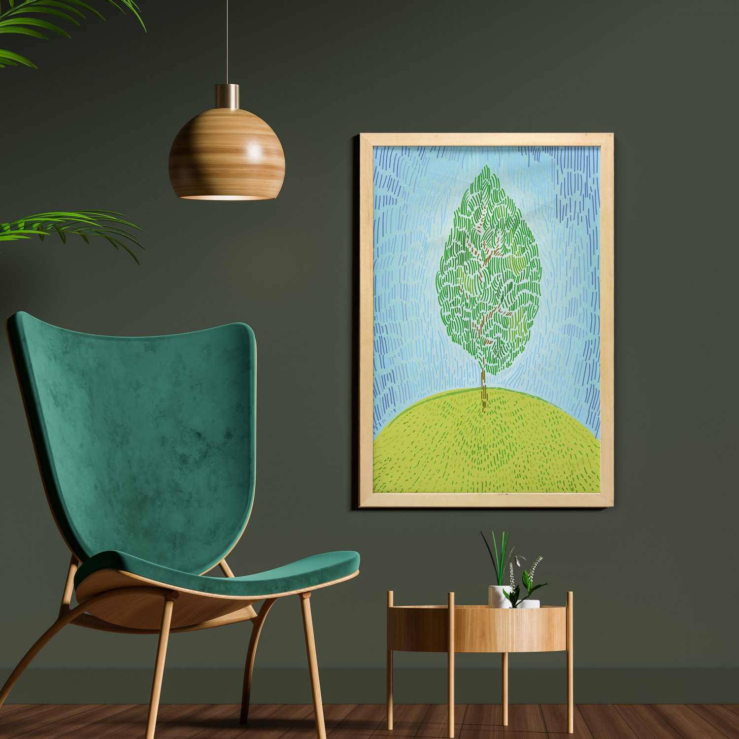 Ambesonne Nature Wall Art with Frame for Bathrooms Living Room Dorms - Picture 99 of 117