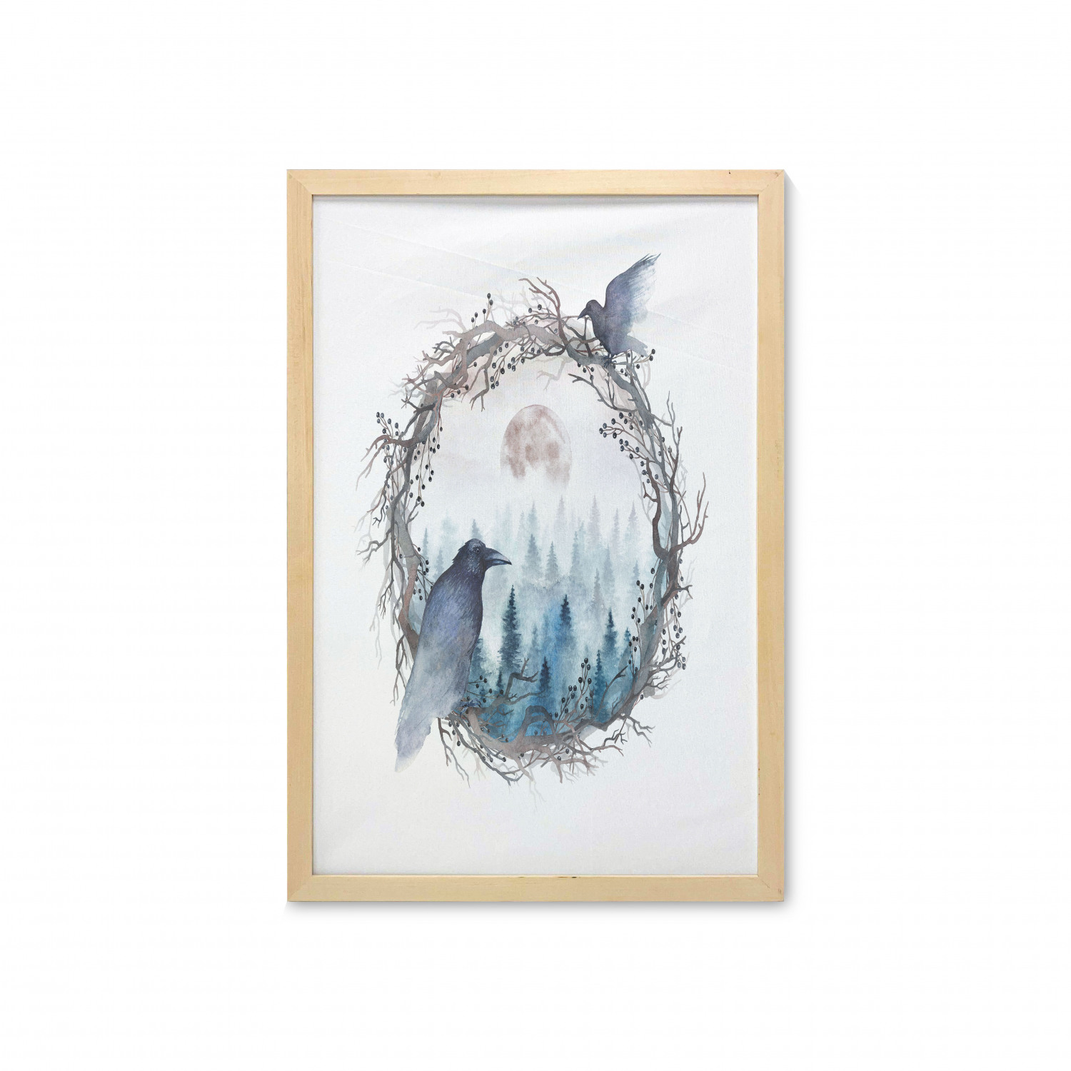 Ambesonne Nature Wall Art with Frame for Bathrooms Living Room Dorms - Picture 34 of 117