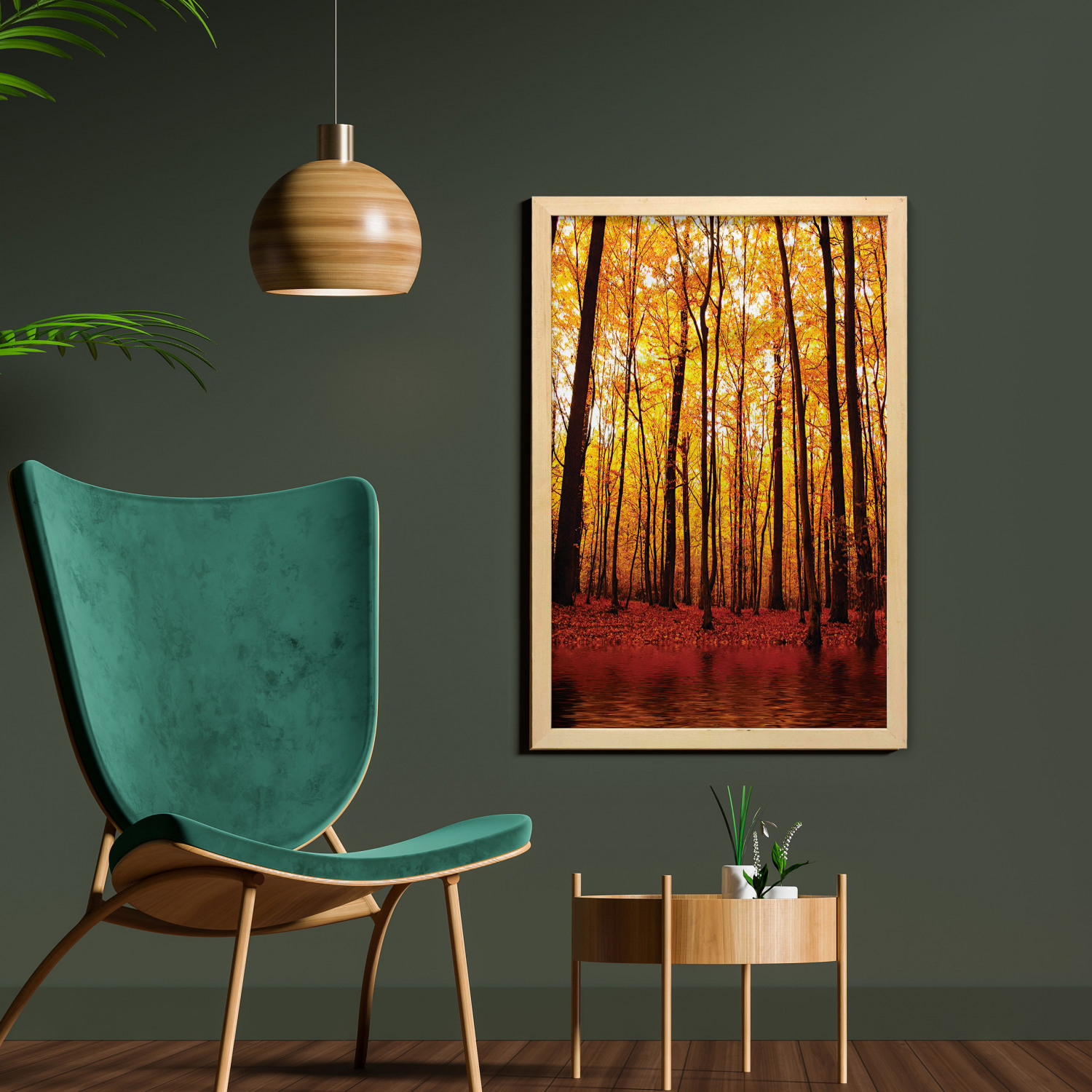 Ambesonne Nature Wall Art with Frame for Bathrooms Living Room Dorms - Picture 9 of 117