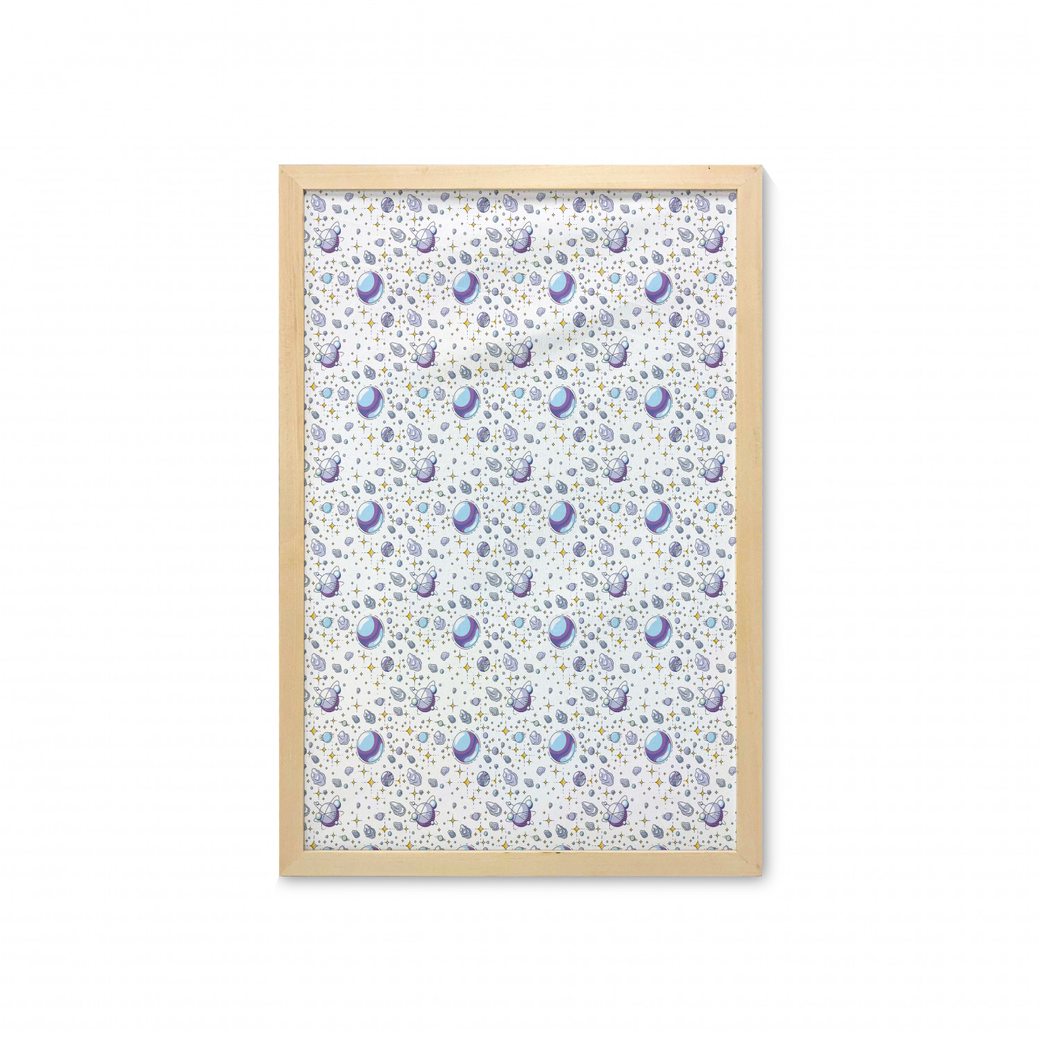 Ambesonne Space Wall Art with Frame for Bathrooms Living Room Dorms - Picture 18 of 115