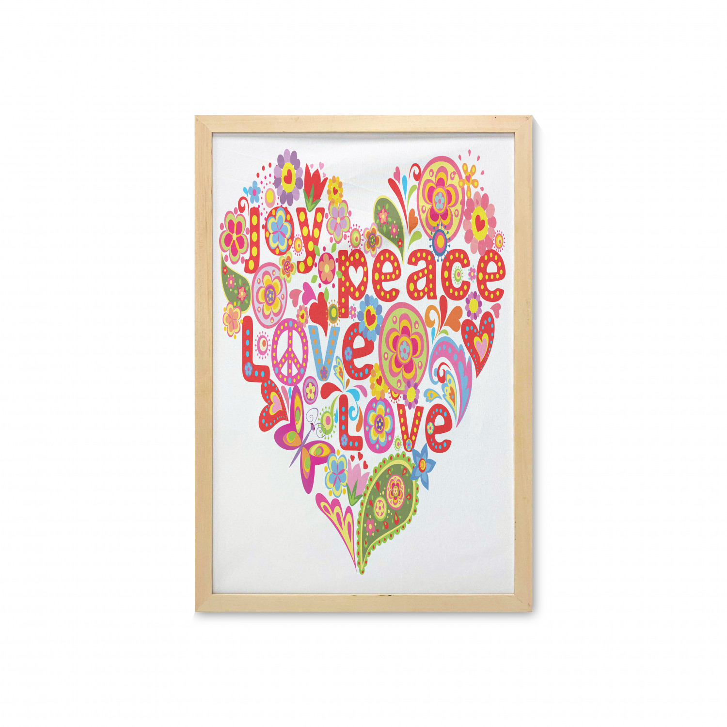 Ambesonne Spring Wall Art with Frame for Bathrooms Living Room Dorms - Picture 54 of 121