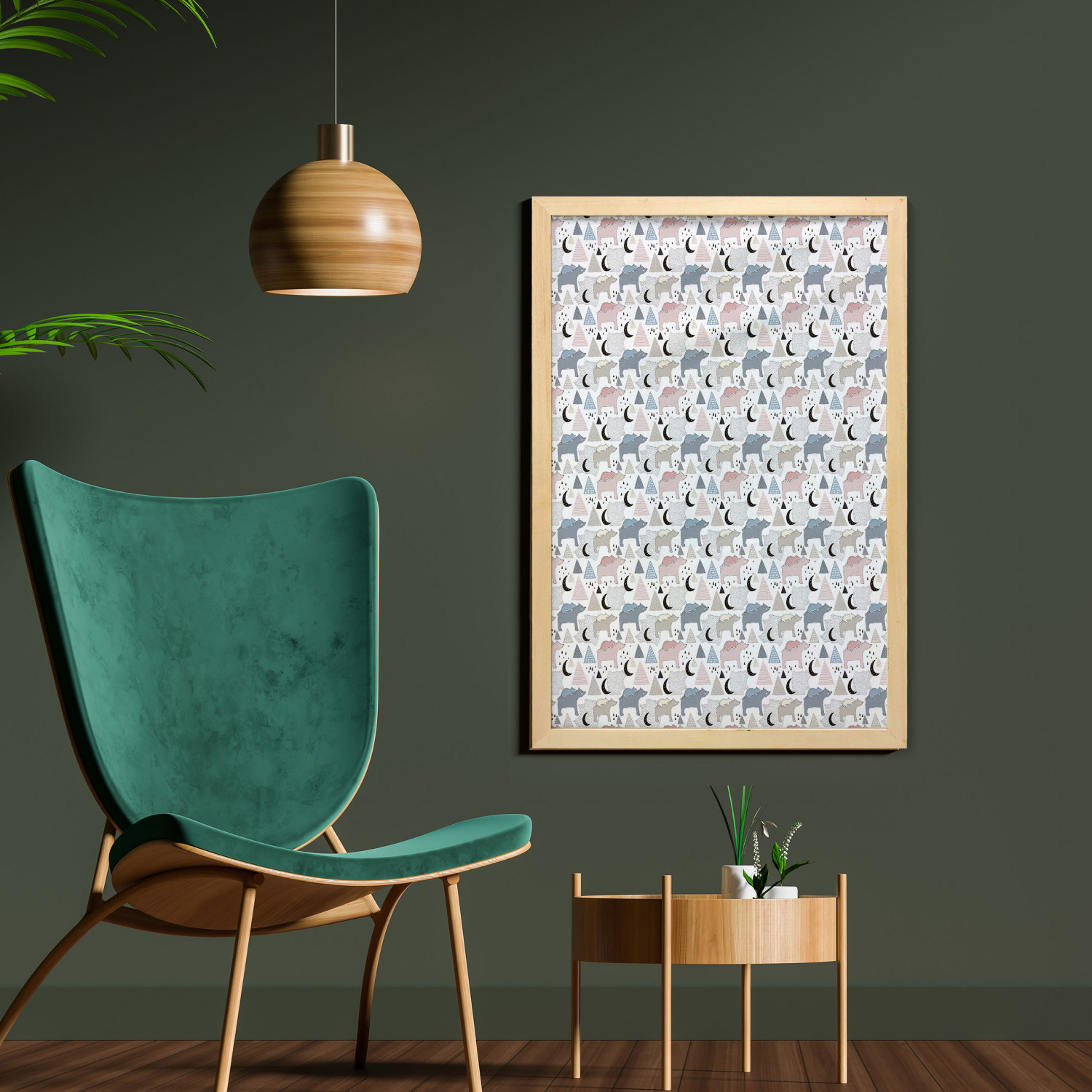 Ambesonne Nature Wall Art with Frame for Bathrooms Living Room Dorms - Picture 63 of 117