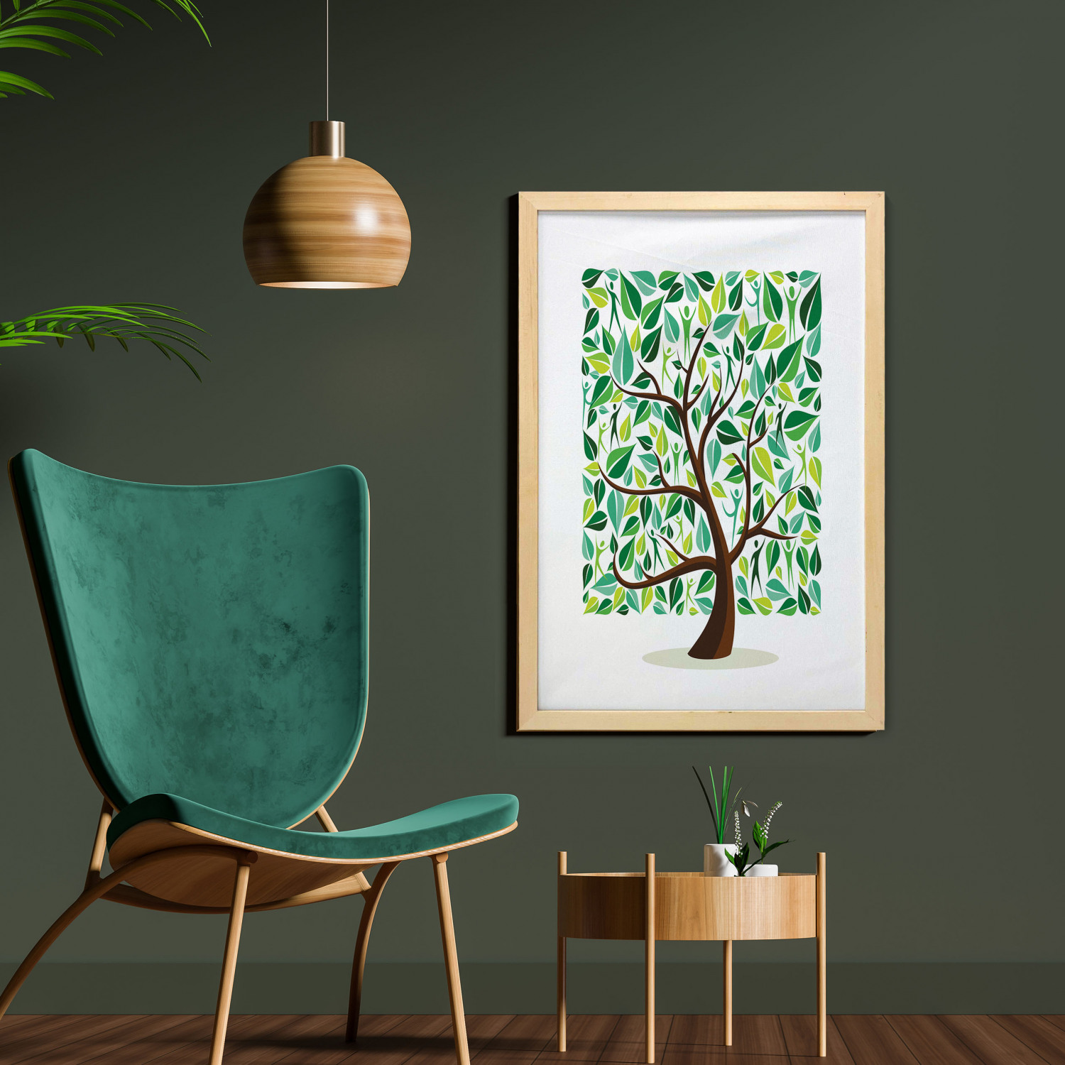 Ambesonne Nature Wall Art with Frame for Bathrooms Living Room Dorms - Picture 81 of 117