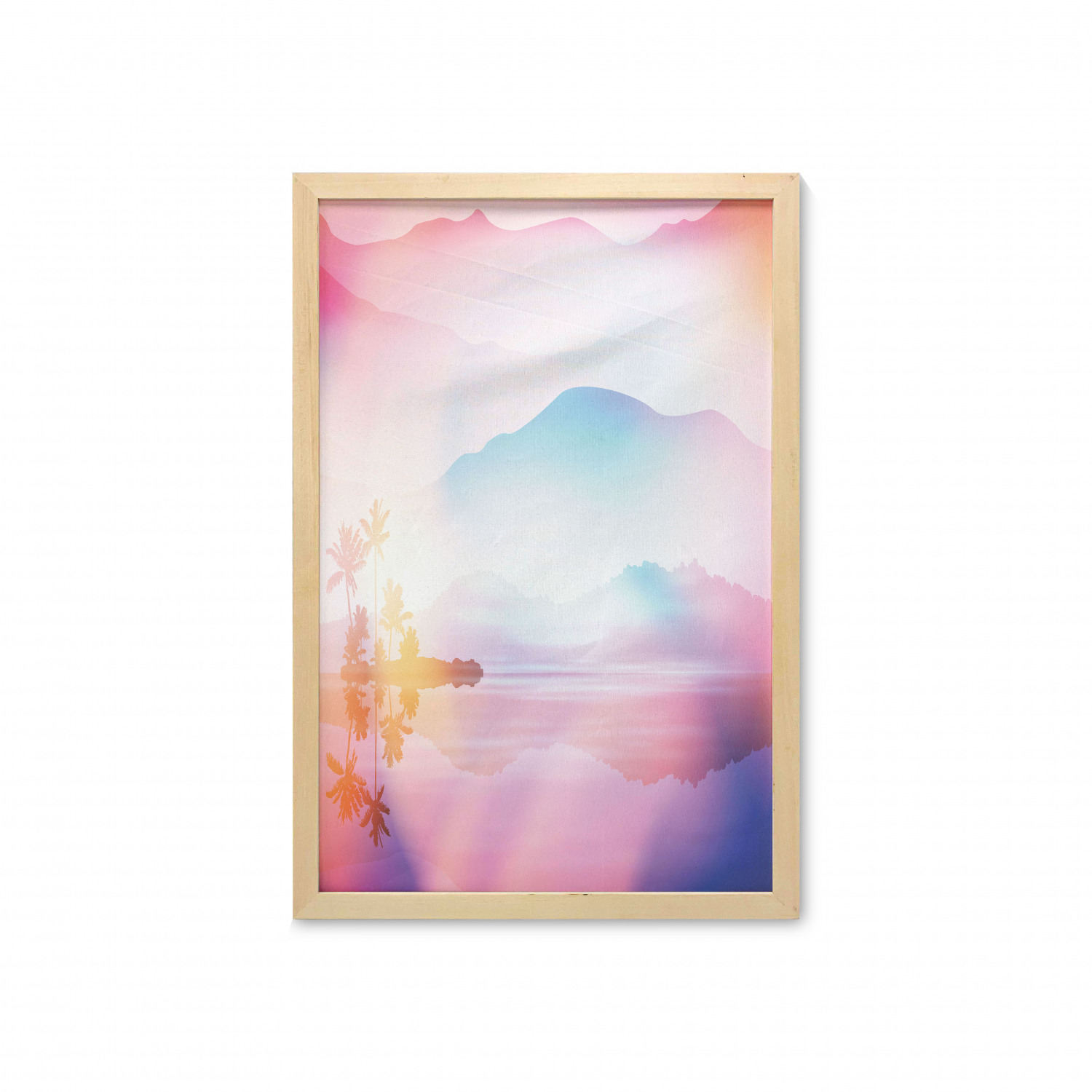 Ambesonne Nature Wall Art with Frame for Bathrooms Living Room Dorms - Picture 60 of 117