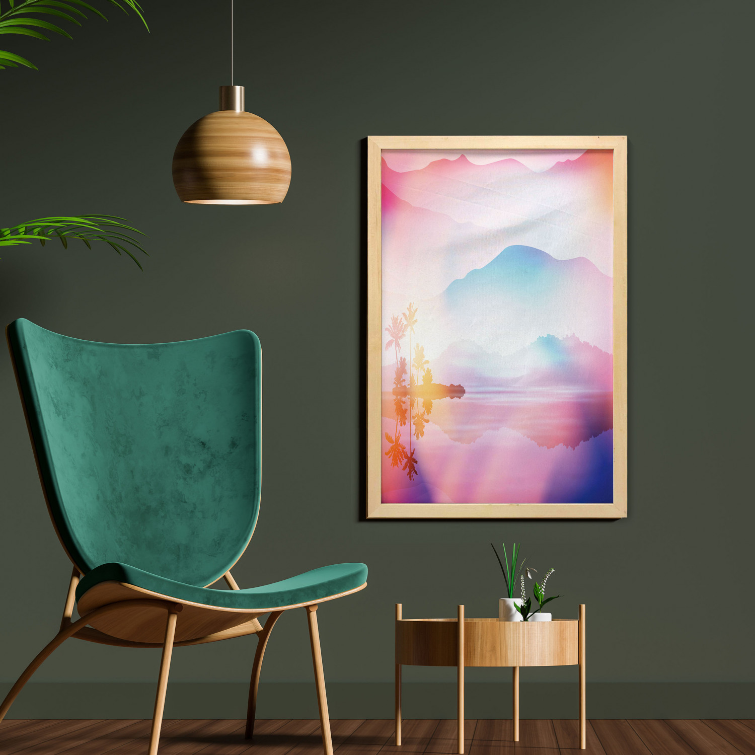 Ambesonne Nature Wall Art with Frame for Bathrooms Living Room Dorms - Picture 61 of 117
