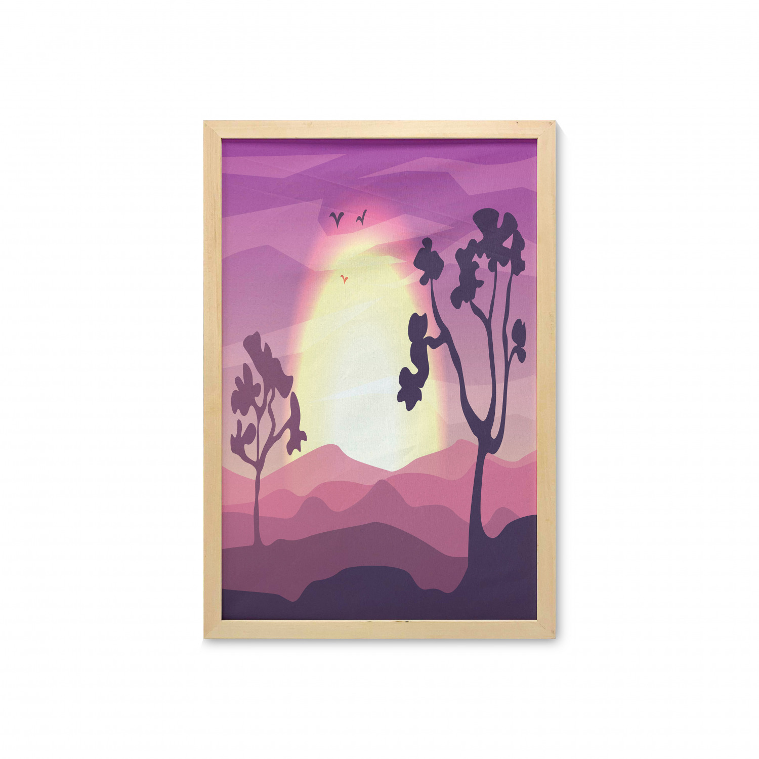 Ambesonne Nature Wall Art with Frame for Bathrooms Living Room Dorms - Picture 40 of 117