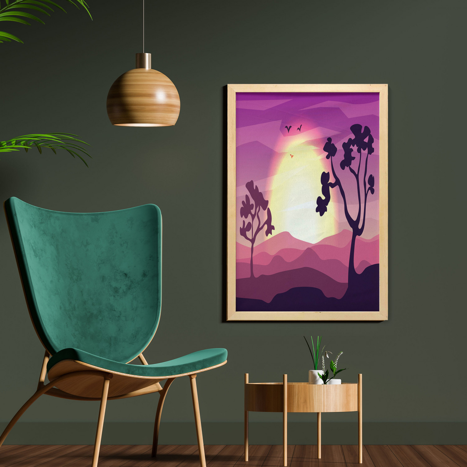 Ambesonne Nature Wall Art with Frame for Bathrooms Living Room Dorms - Picture 41 of 117