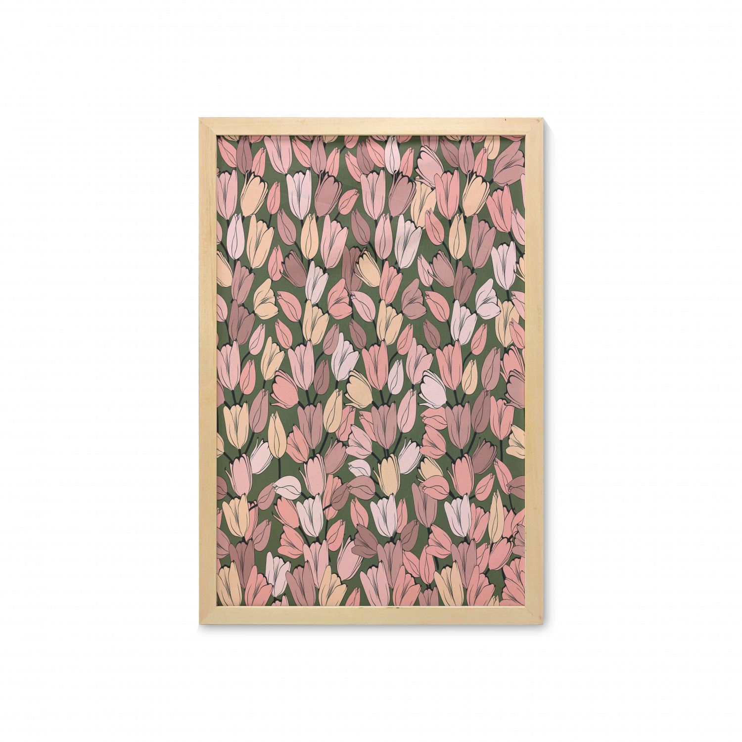 Ambesonne Spring Wall Art with Frame for Bathrooms Living Room Dorms - Picture 78 of 121