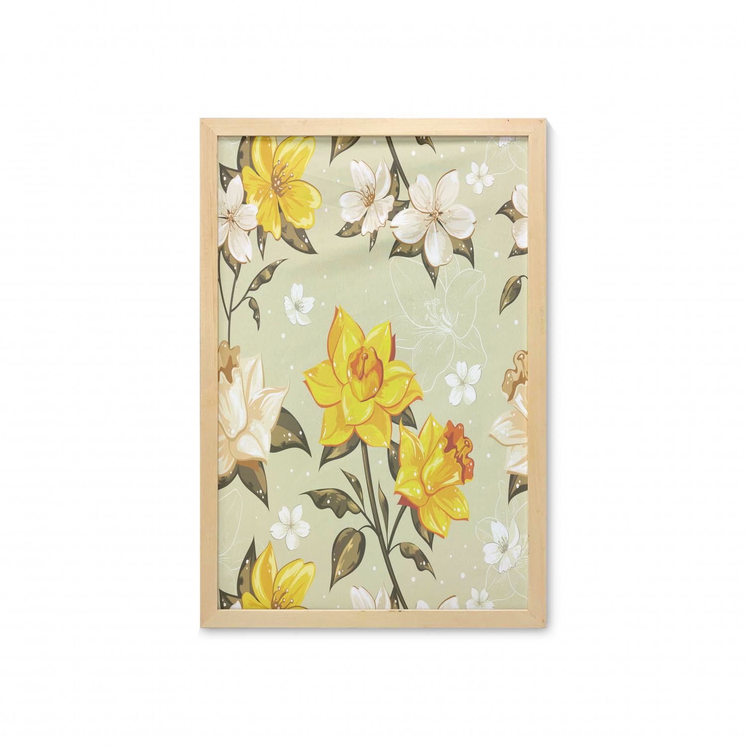 Ambesonne Spring Wall Art with Frame for Bathrooms Living Room Dorms - Picture 38 of 121