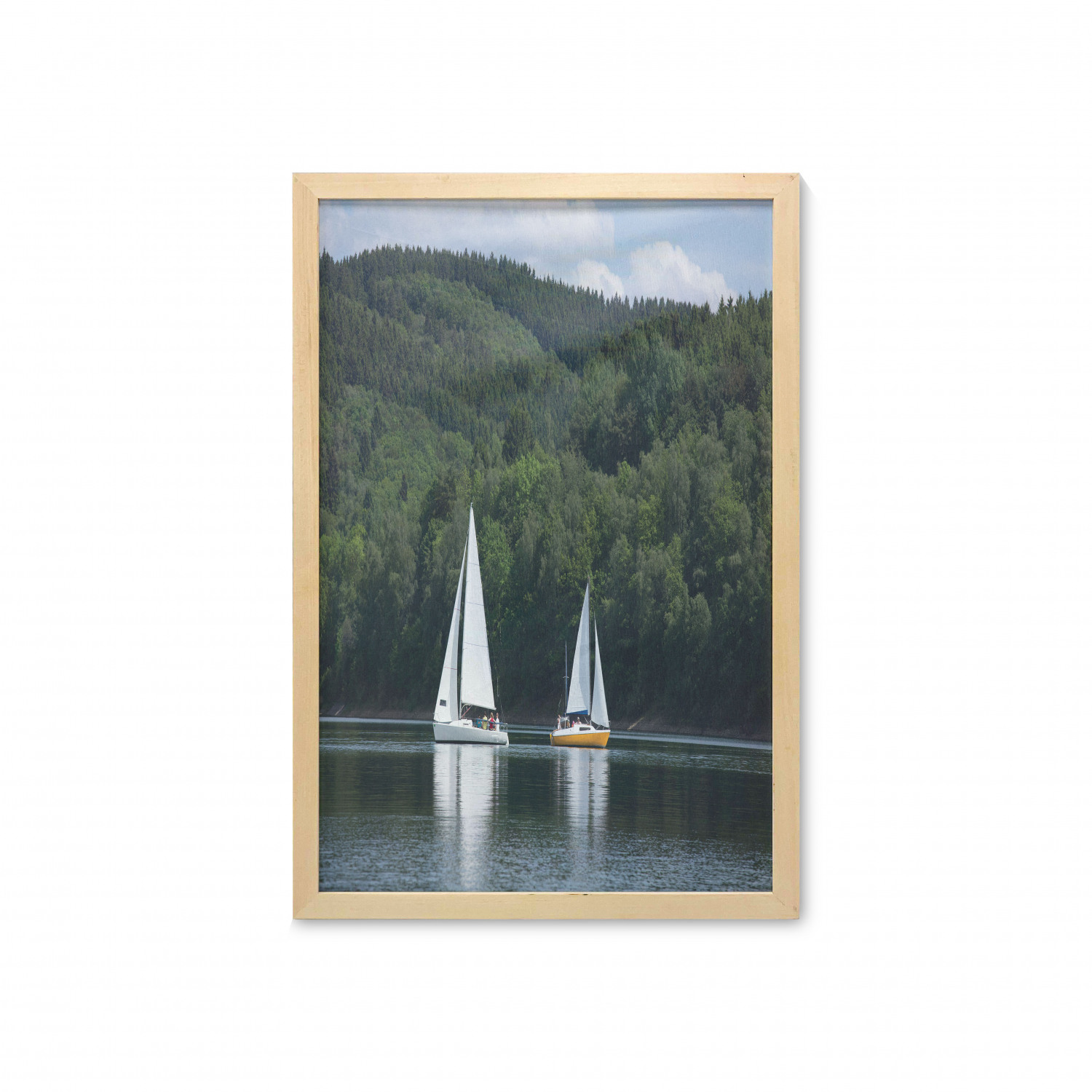 Ambesonne Nature Wall Art with Frame for Bathrooms Living Room Dorms - Picture 66 of 117