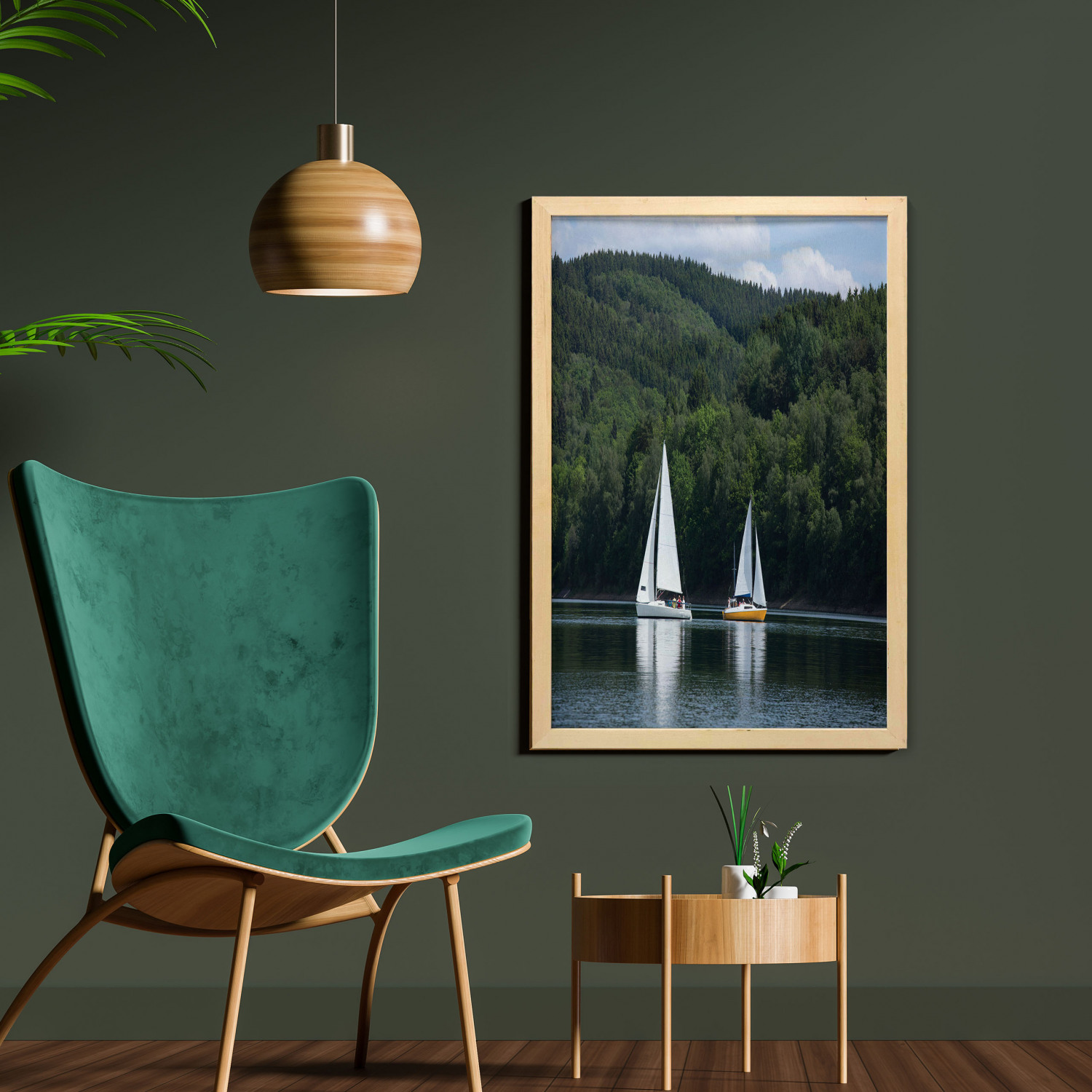 Ambesonne Nature Wall Art with Frame for Bathrooms Living Room Dorms - Picture 67 of 117