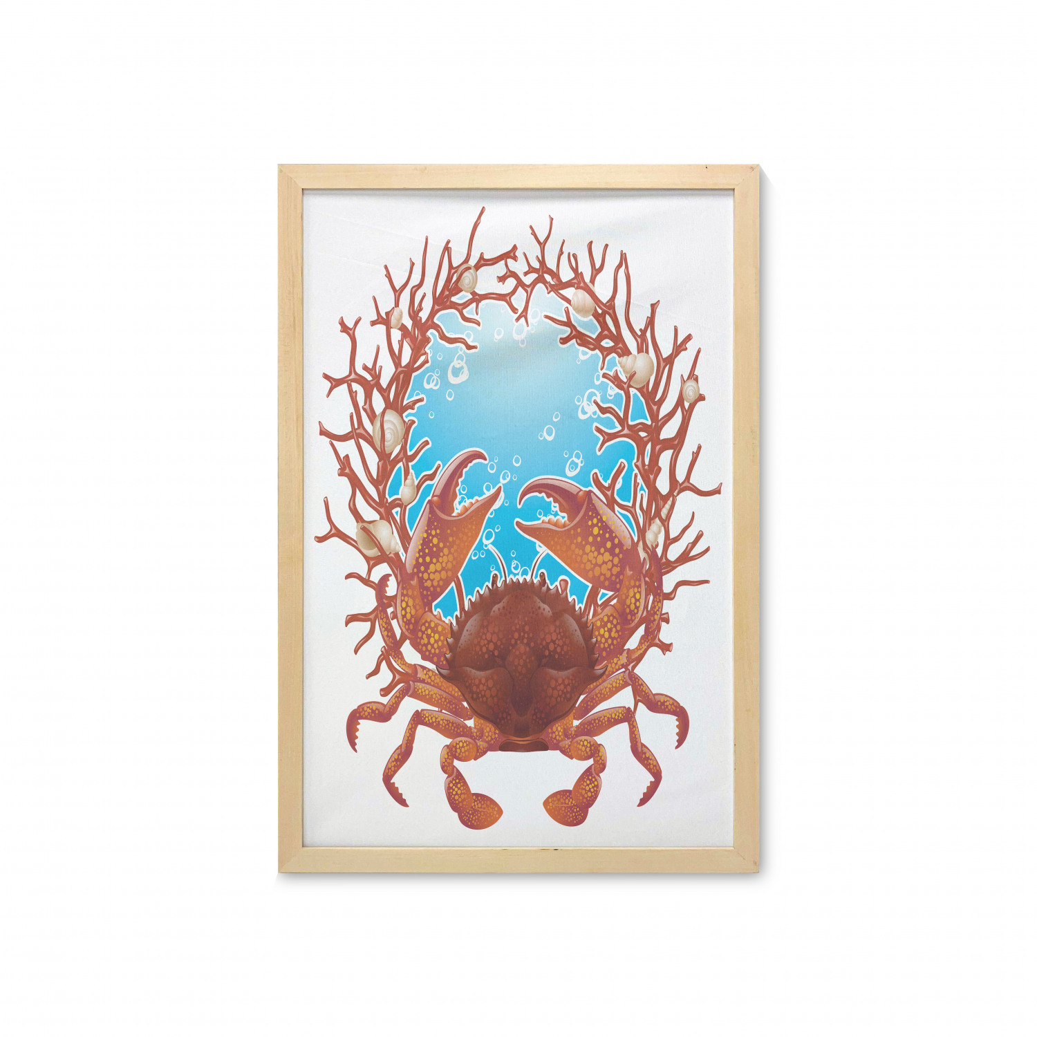 Ambesonne Nature Wall Art with Frame for Bathrooms Living Room Dorms - Picture 70 of 117