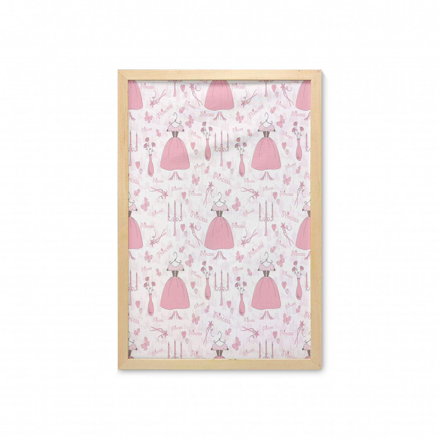 Ambesonne Pink Wall Art with Frame for Bathrooms Living Room Dorms - Picture 80 of 123