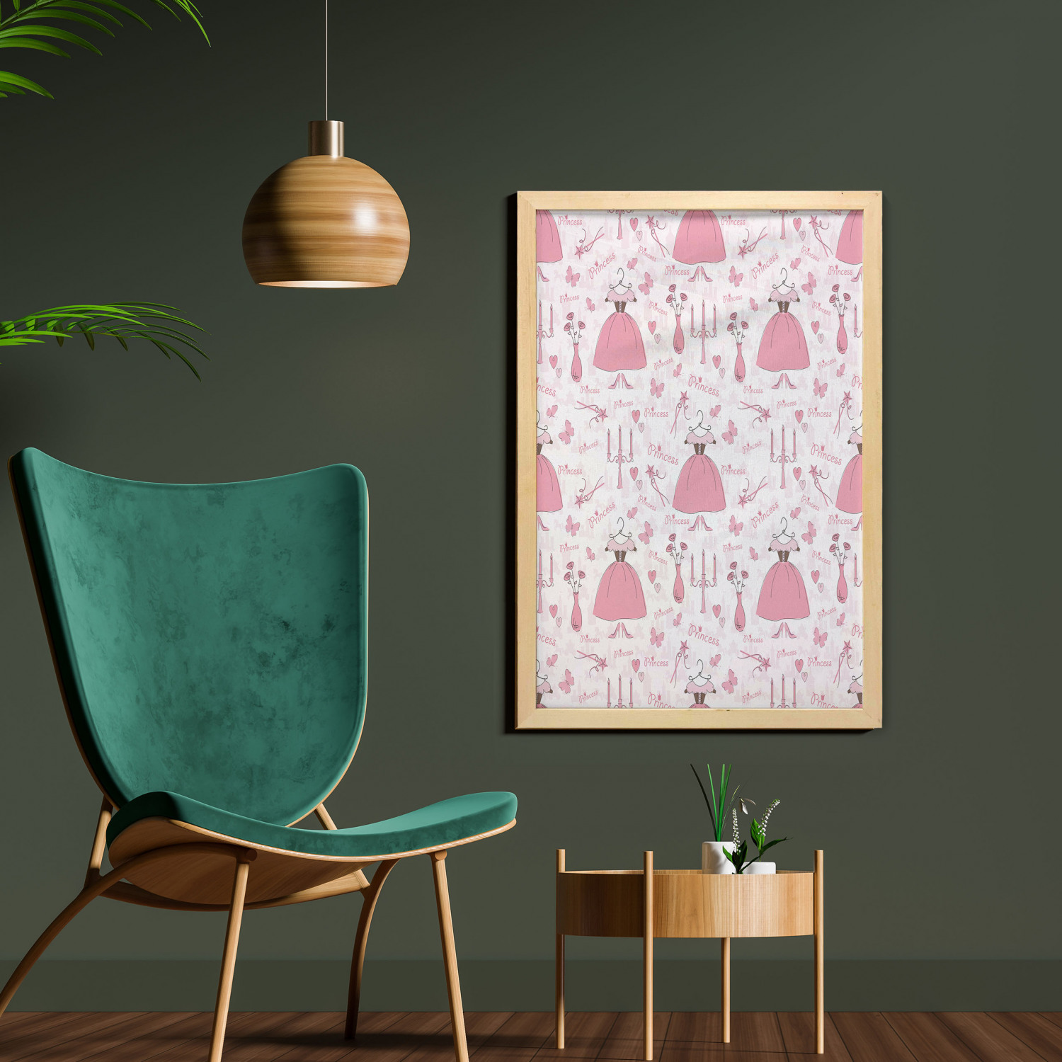 Ambesonne Pink Wall Art with Frame for Bathrooms Living Room Dorms - Picture 81 of 123