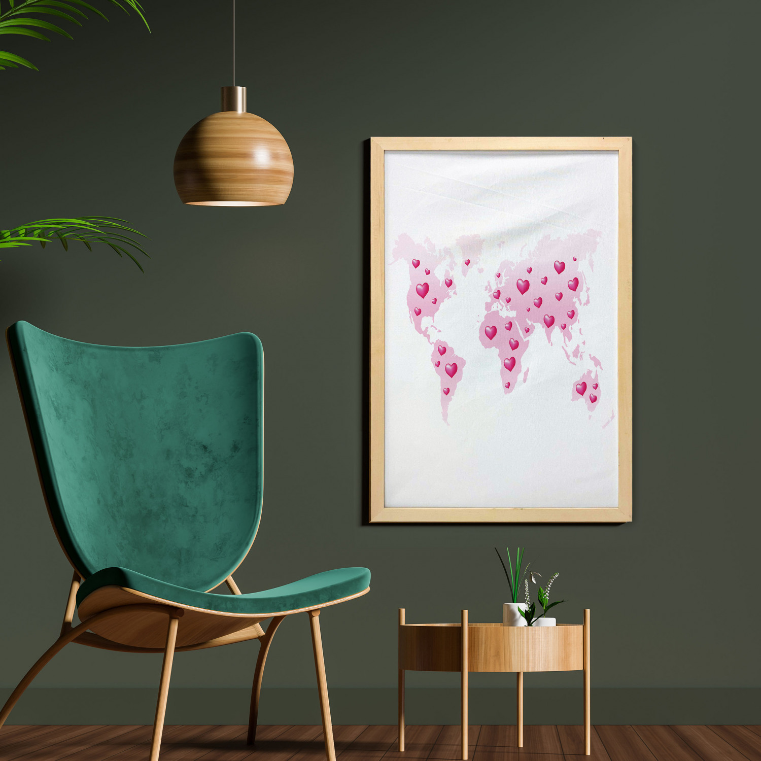 Ambesonne Pink Wall Art with Frame for Bathrooms Living Room Dorms - Picture 55 of 123