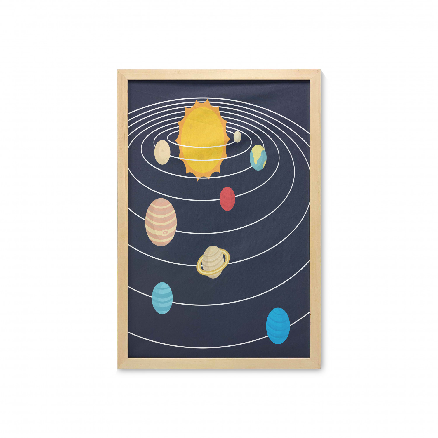 Ambesonne Space Wall Art with Frame for Bathrooms Living Room Dorms - Picture 84 of 115