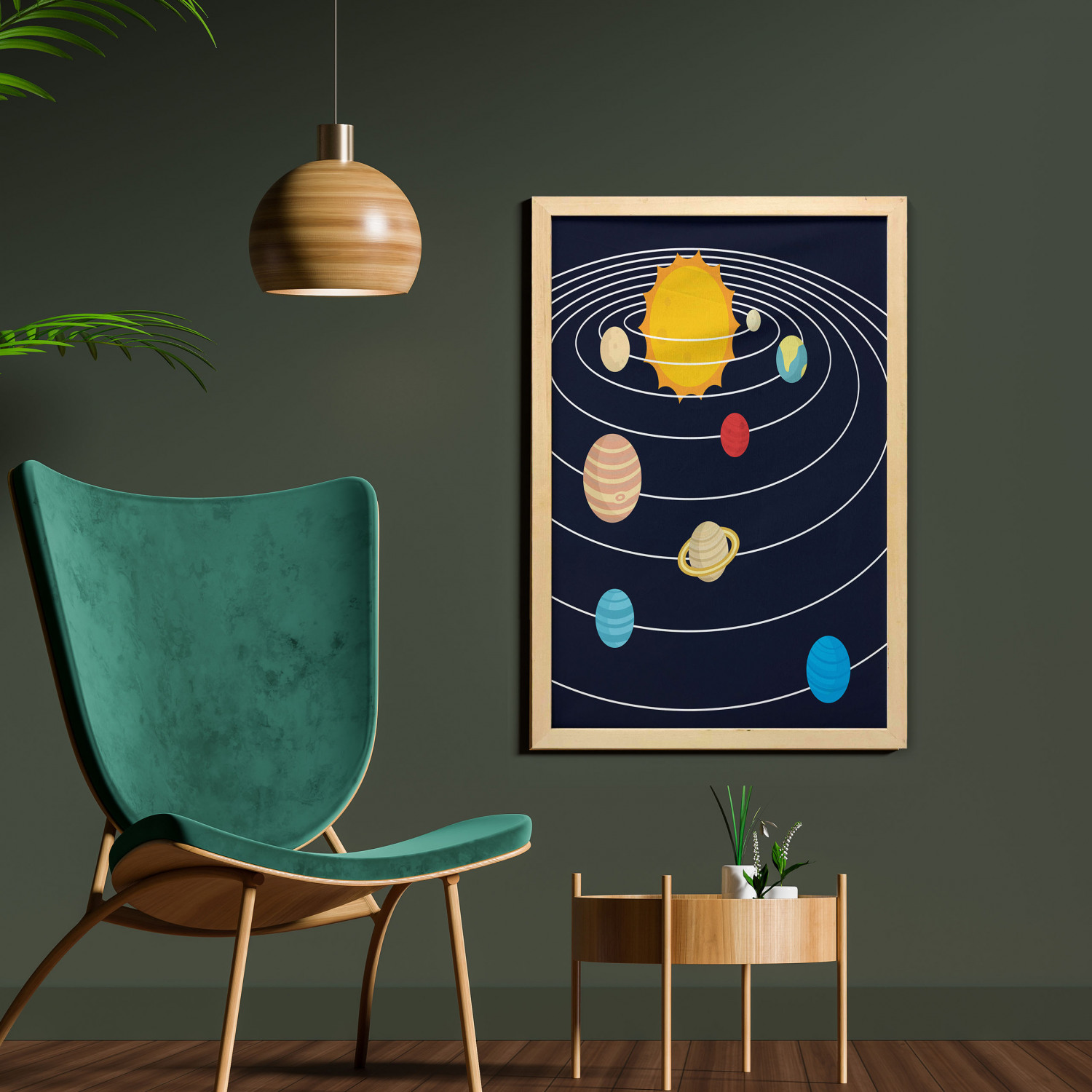 Ambesonne Space Wall Art with Frame for Bathrooms Living Room Dorms - Picture 85 of 115