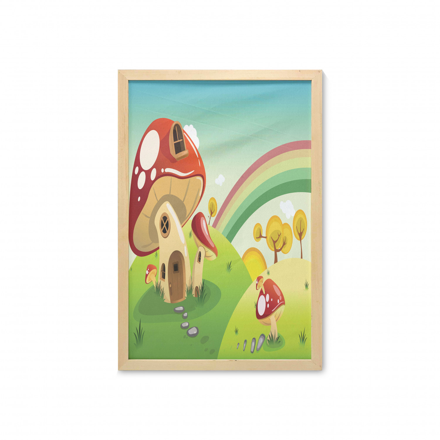 Ambesonne Nature Wall Art with Frame for Bathrooms Living Room Dorms - Picture 30 of 117