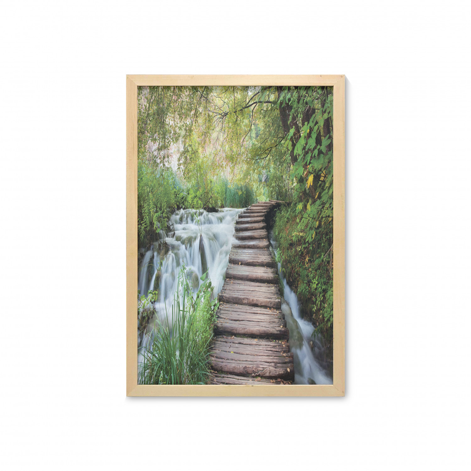 Ambesonne Nature Wall Art with Frame for Bathrooms Living Room Dorms - Picture 86 of 117