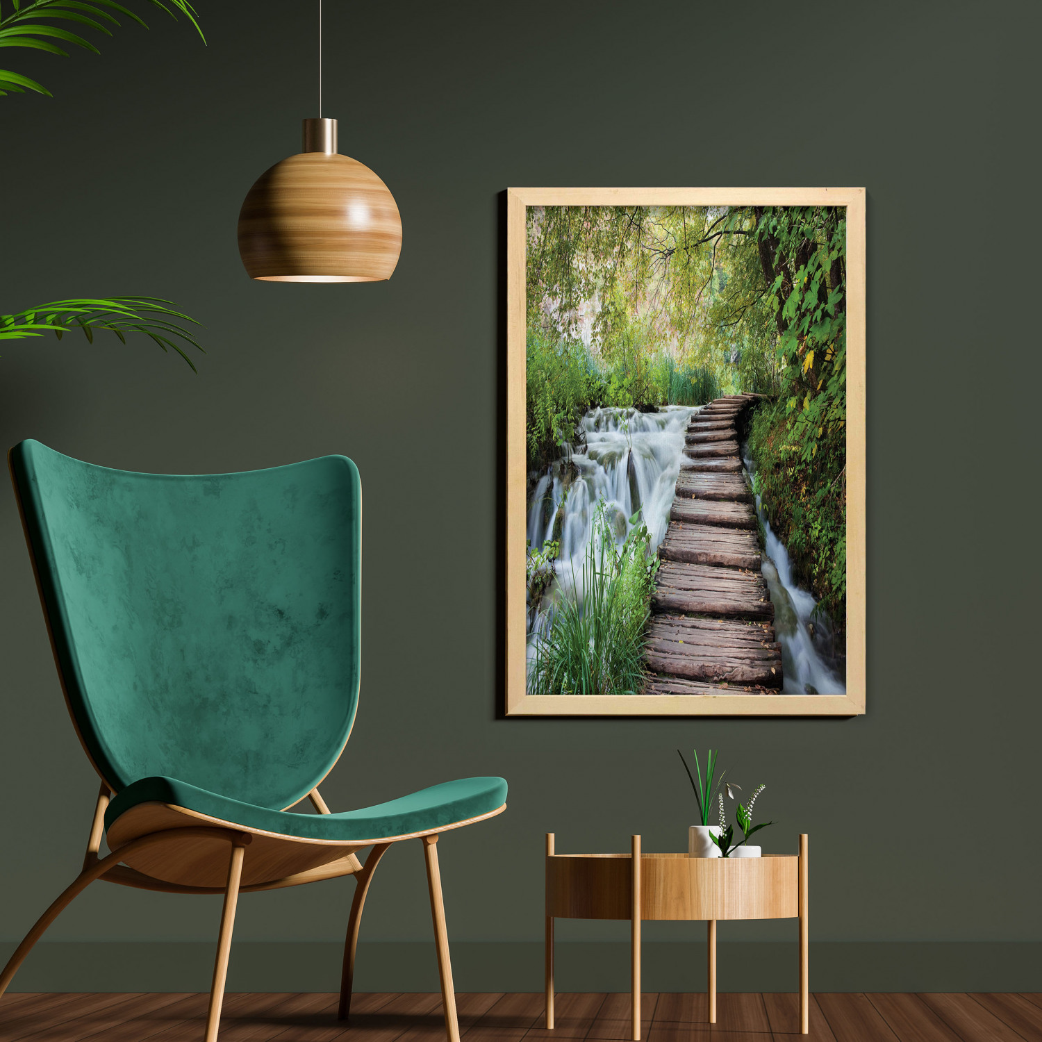 Ambesonne Nature Wall Art with Frame for Bathrooms Living Room Dorms - Picture 87 of 117