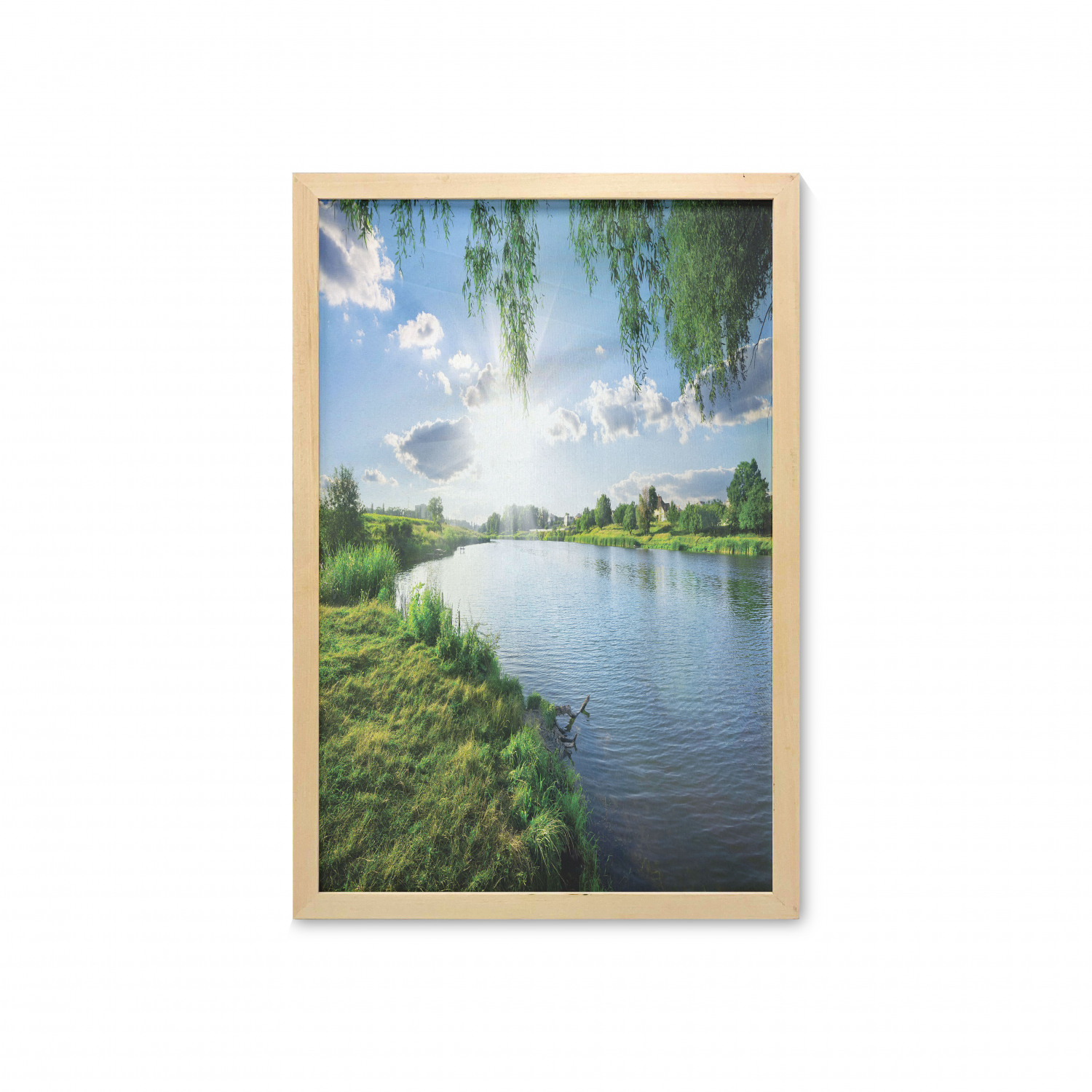 Ambesonne Nature Wall Art with Frame for Bathrooms Living Room Dorms - Picture 18 of 117