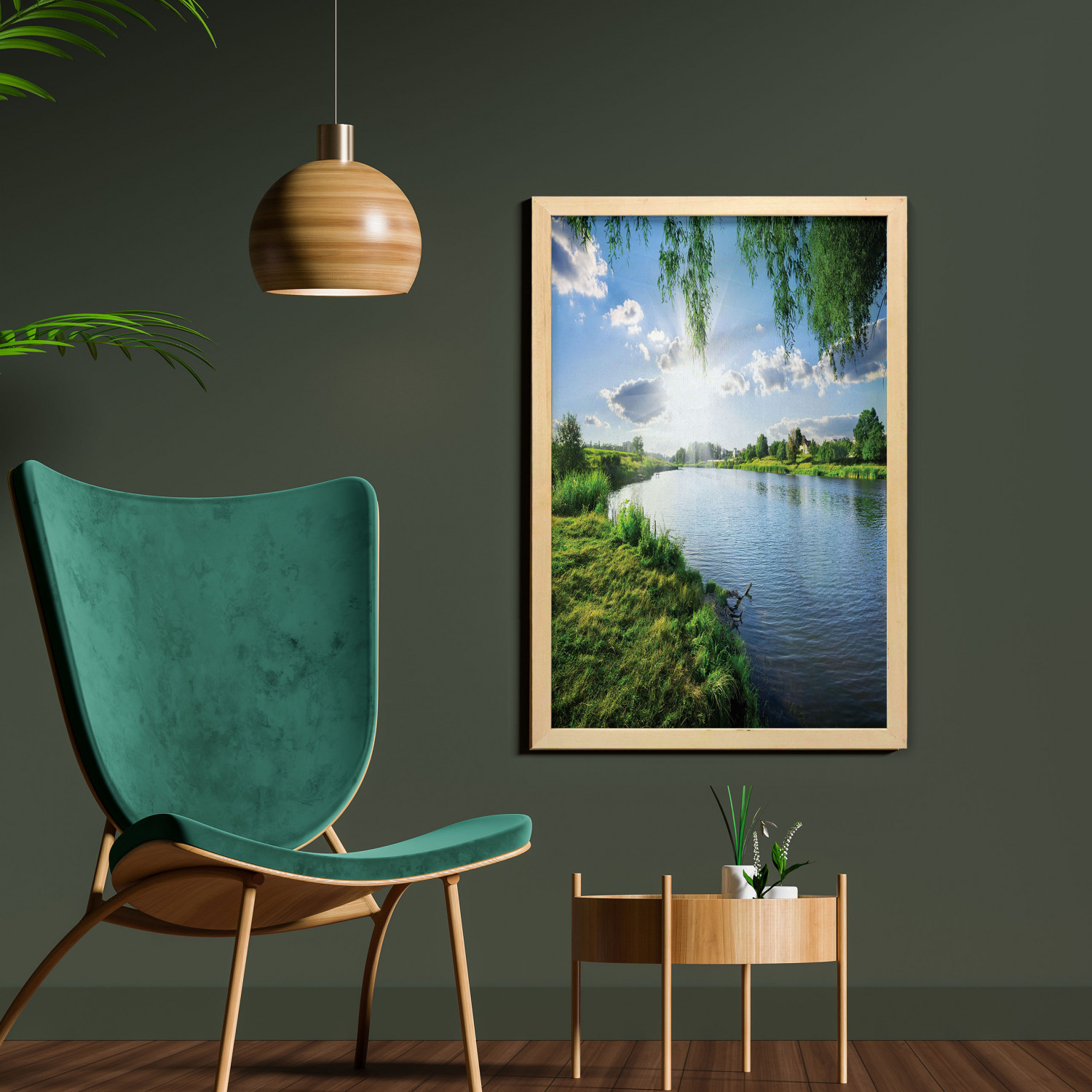 Ambesonne Nature Wall Art with Frame for Bathrooms Living Room Dorms - Picture 19 of 117